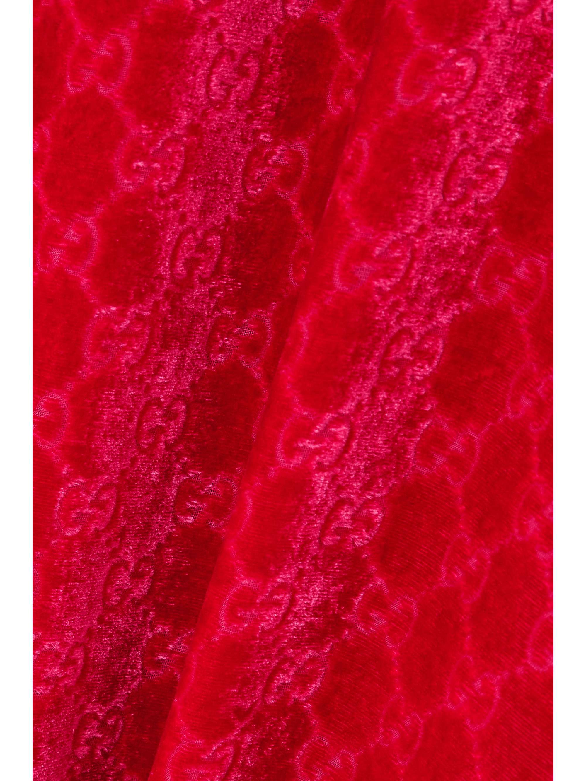 Velvet straight-leg pants view