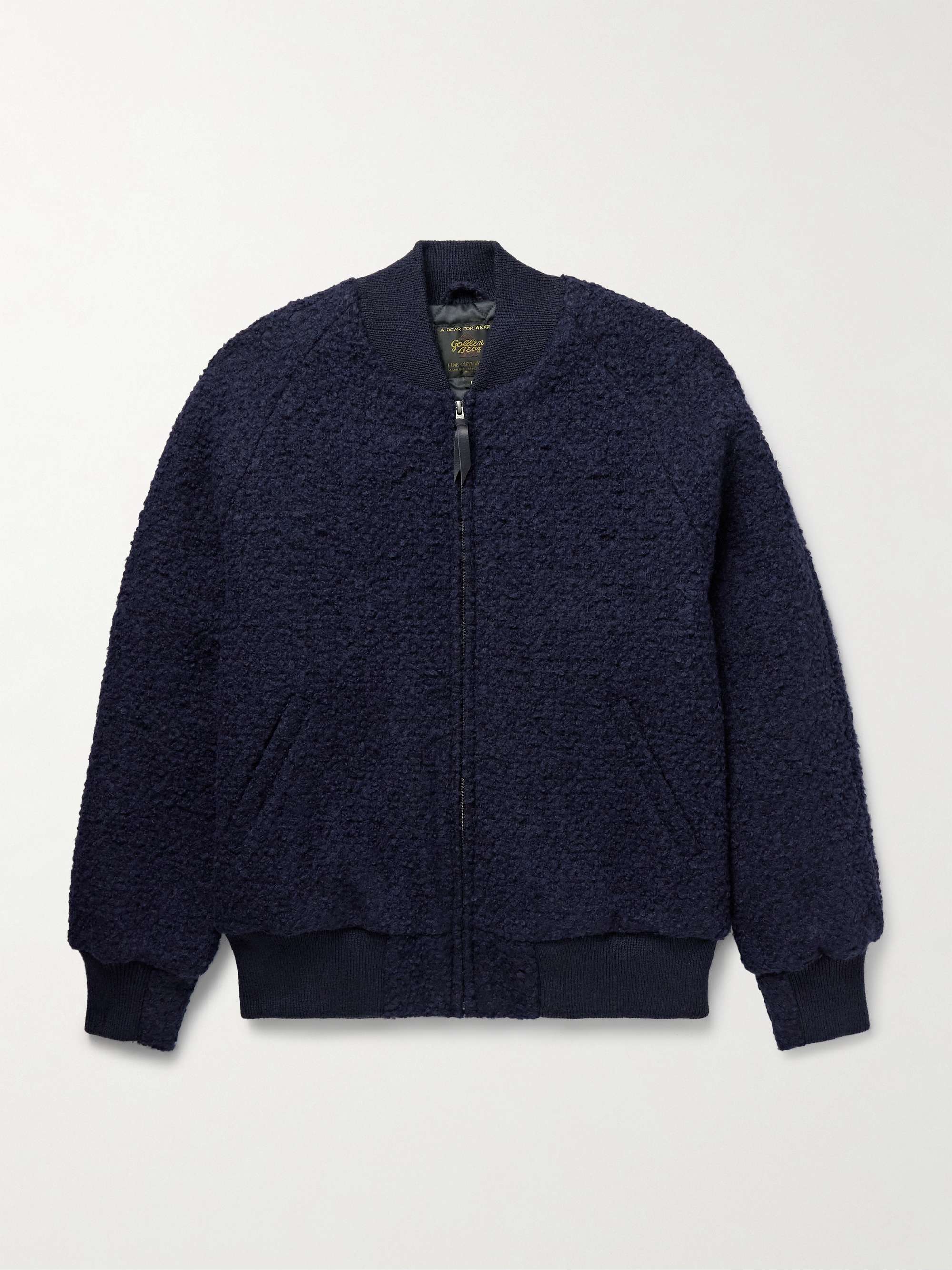 The Jenner Padded Wool-Blend Bouclé Bomber Jacket hero visual