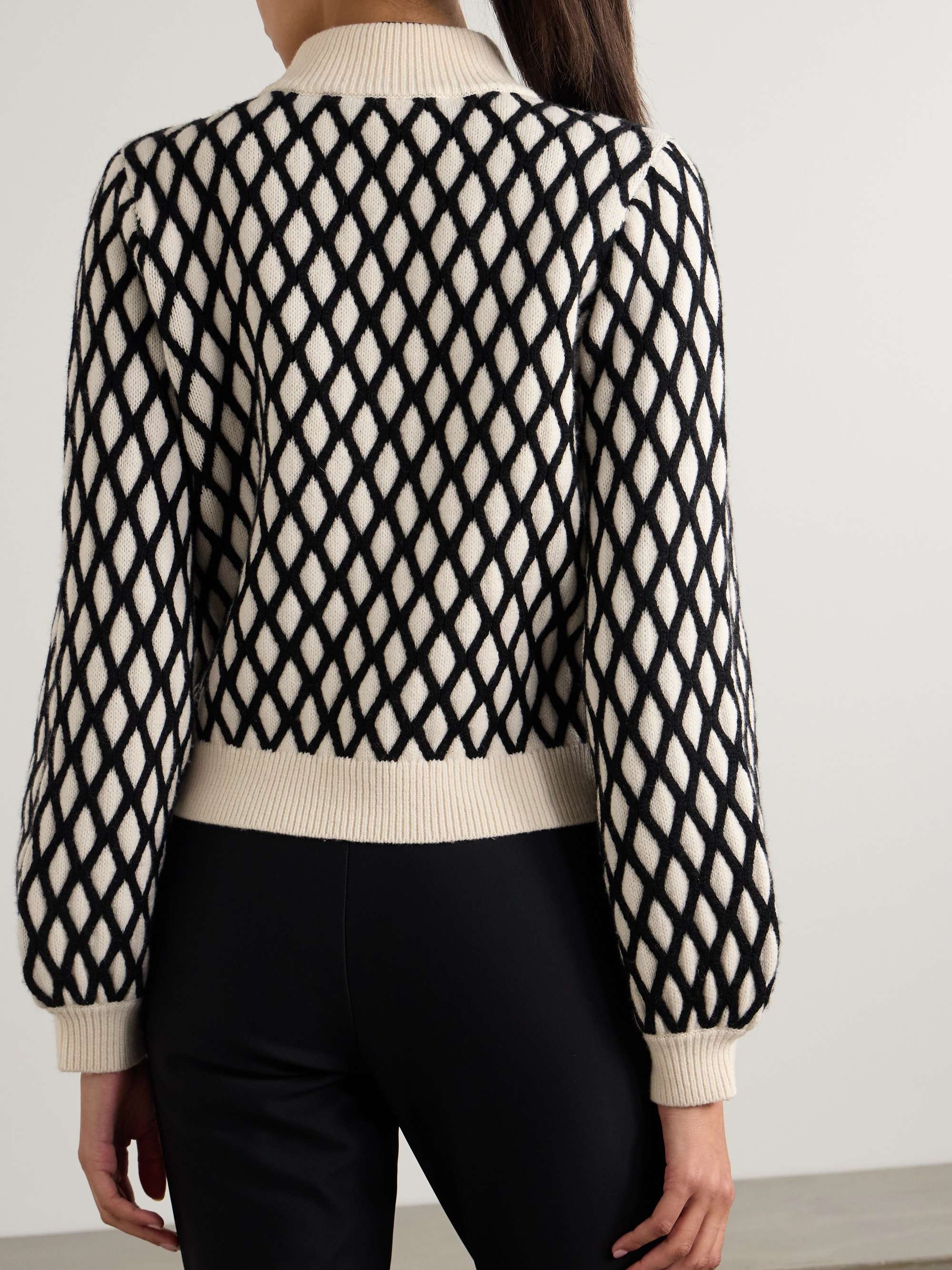 Carving Air wool and cashmere-blend jacquard sweater view