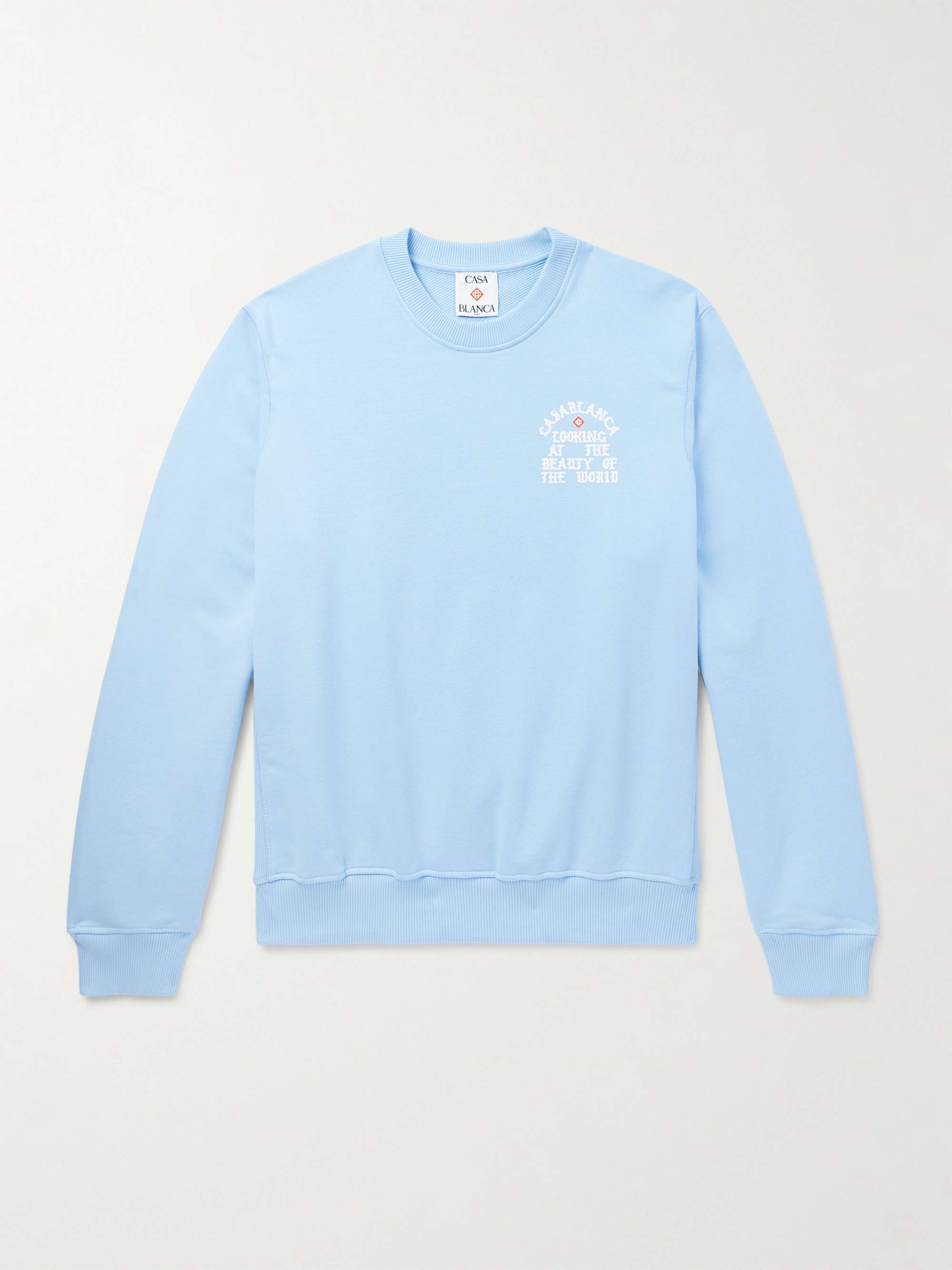 Looking at the Beauty of the World Logo-Print Organic Cotton-Jersey Sweatshirt hero visual