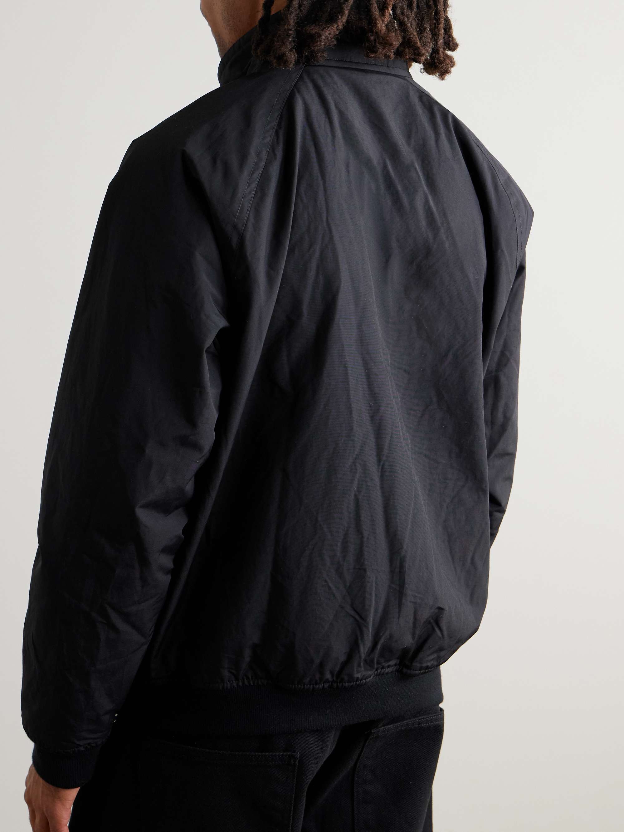 Logo-Embroidered Cotton and Nylon-Blend Bomber Jacket view