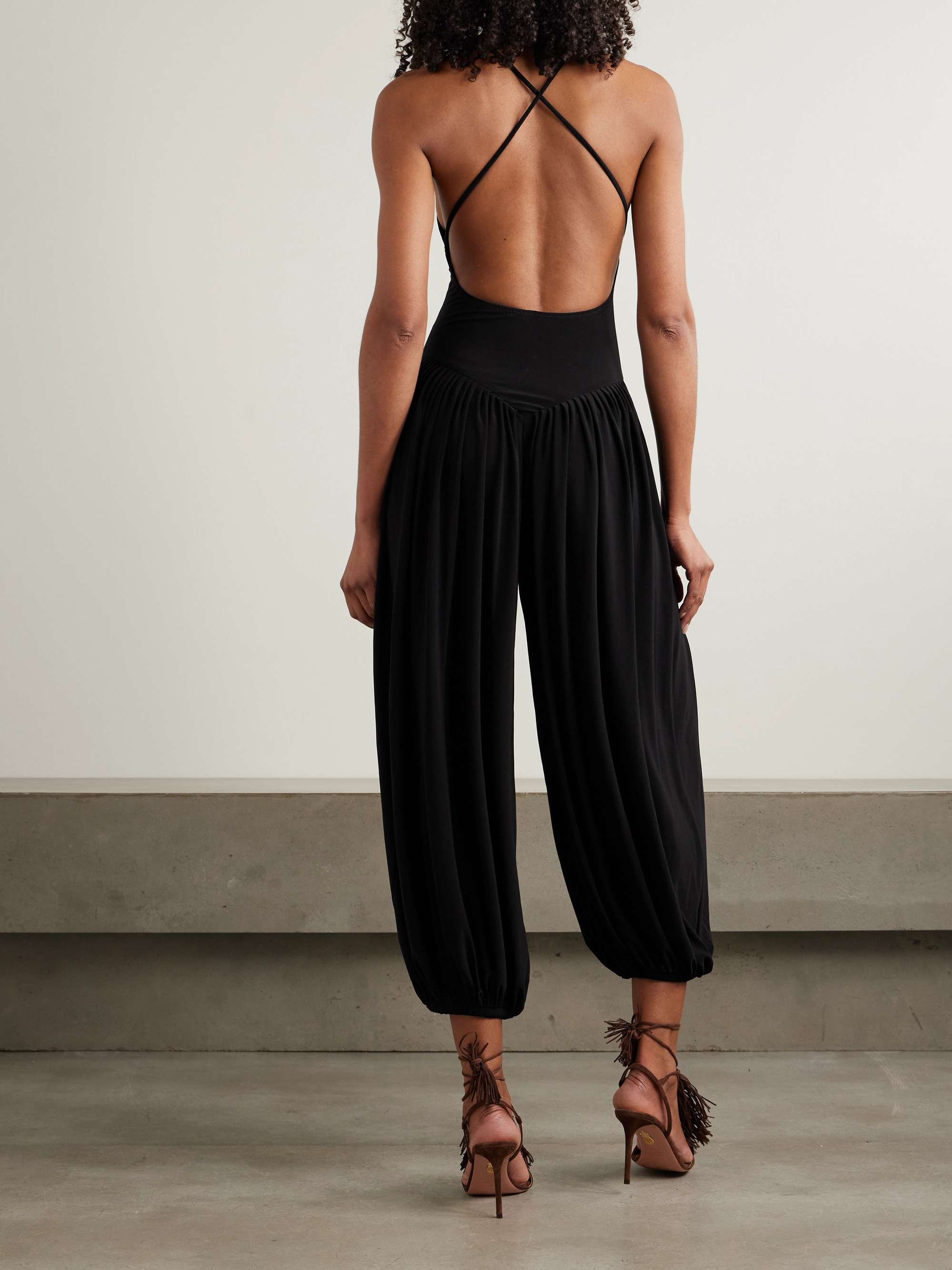 Kenny draped stretch-jersey jumpsuit view