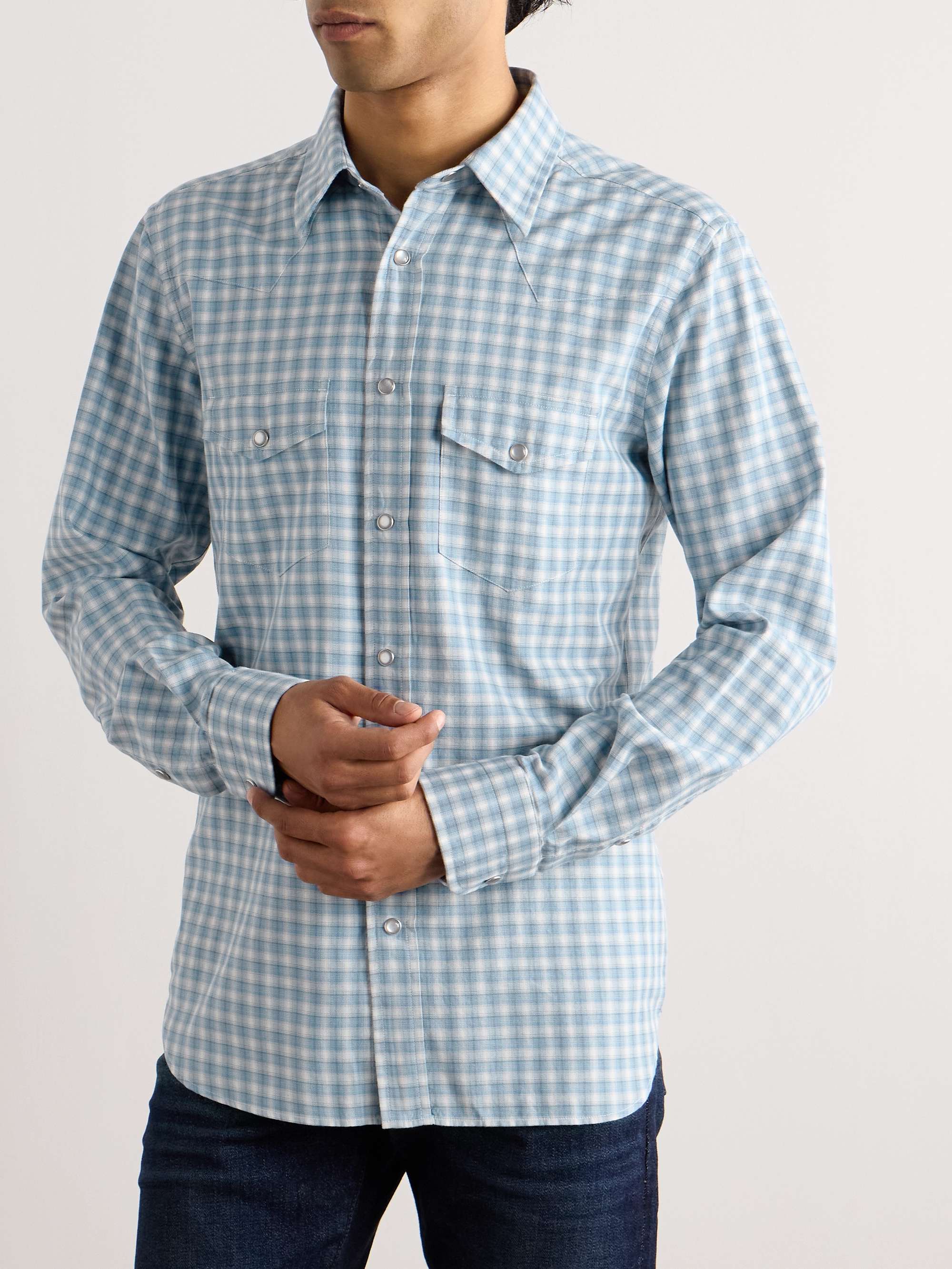 Checked Cotton Western Shirt view