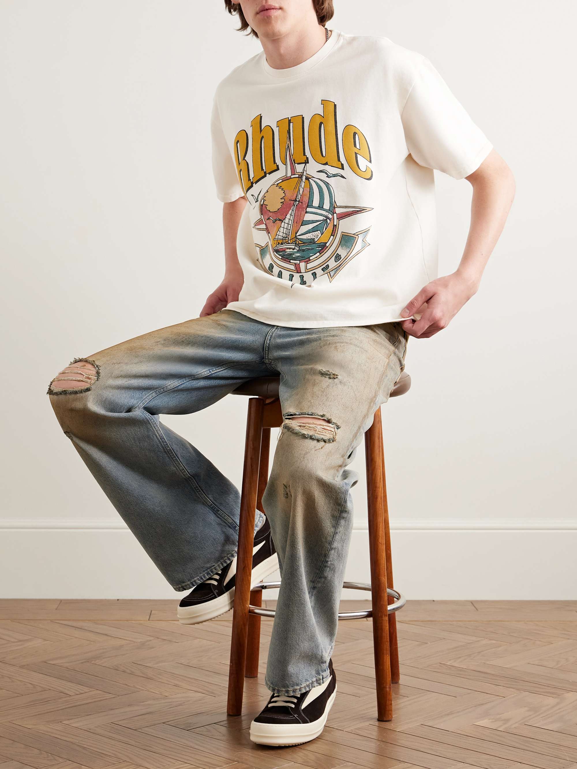 Port De Rhude Logo-Print Cotton-Jersey T-Shirt view