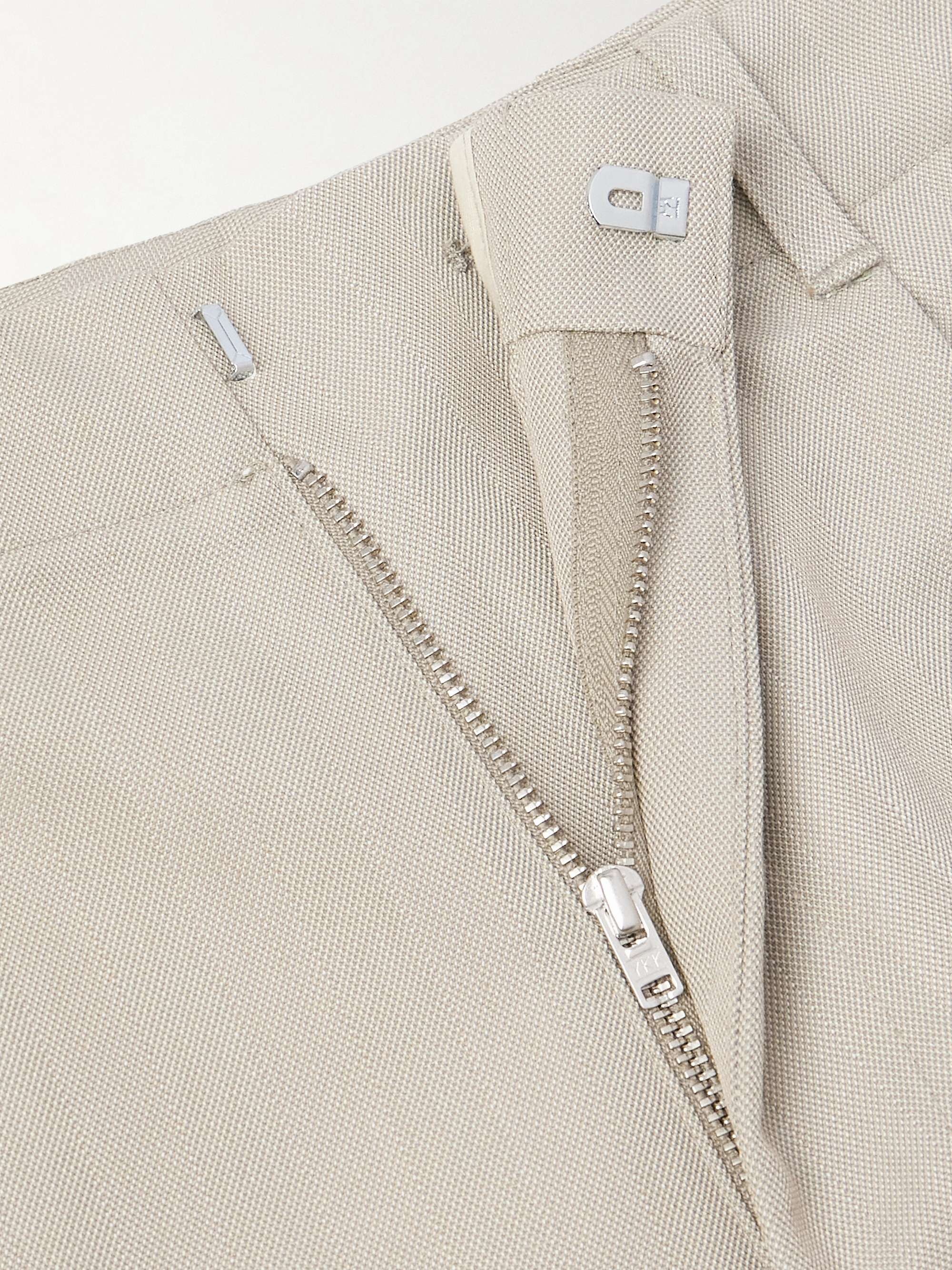 Borrowed Straight-Leg Pleated Woven Chinos view