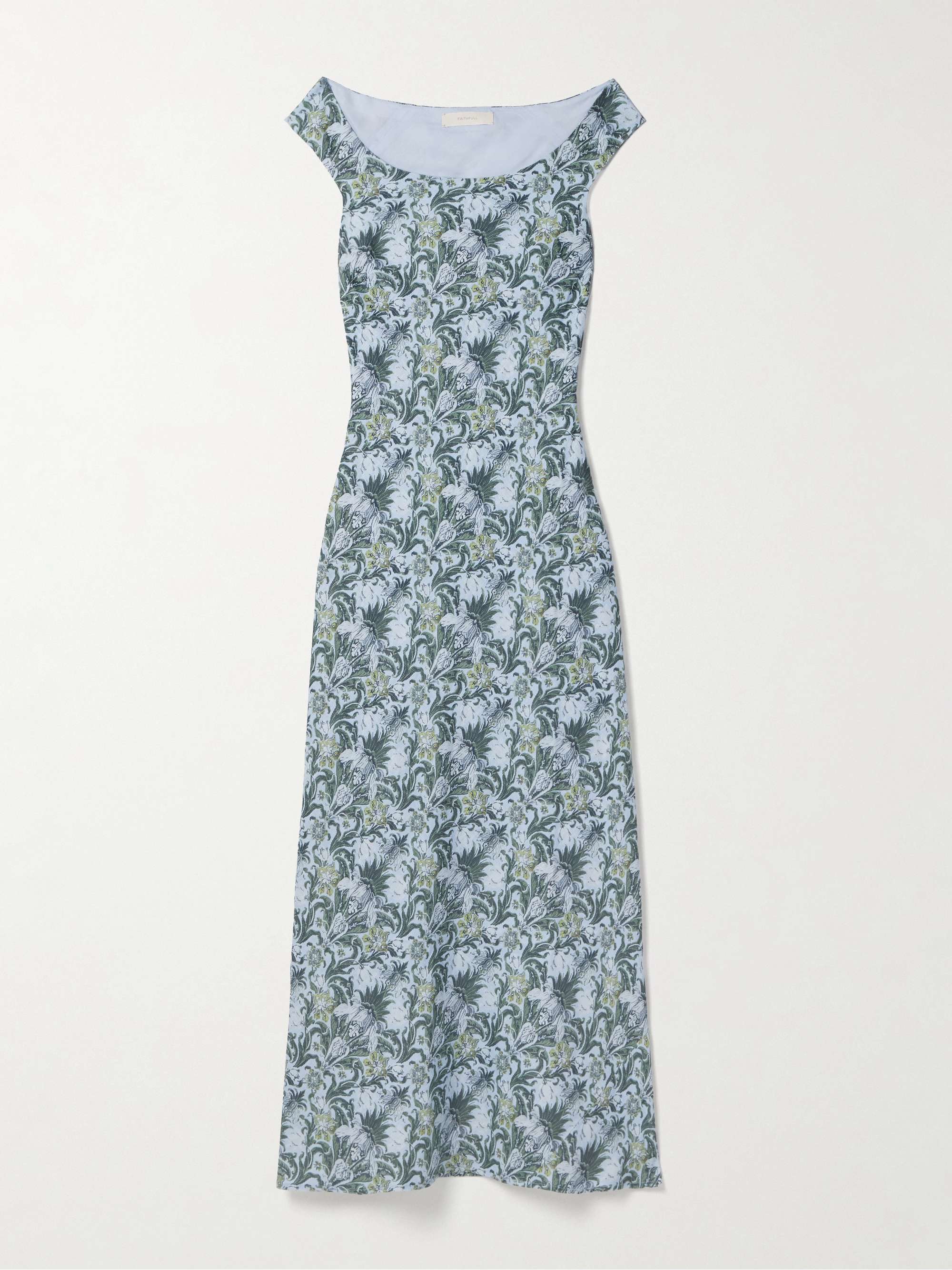Bessin floral-print linen midi dress hero visual