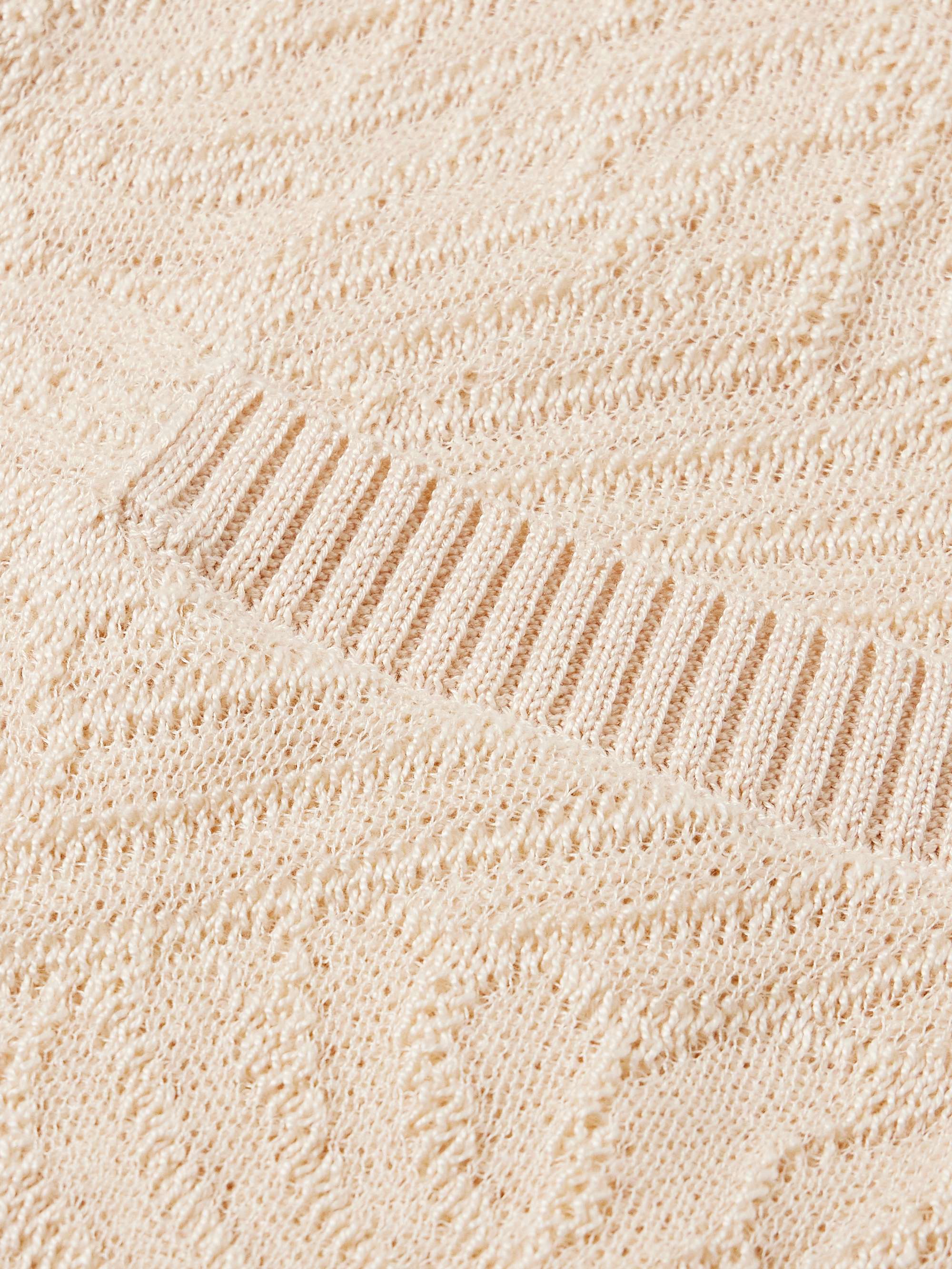 Sunflower Jacquard-Knit Organic Mercerised Cotton Cardigan view
