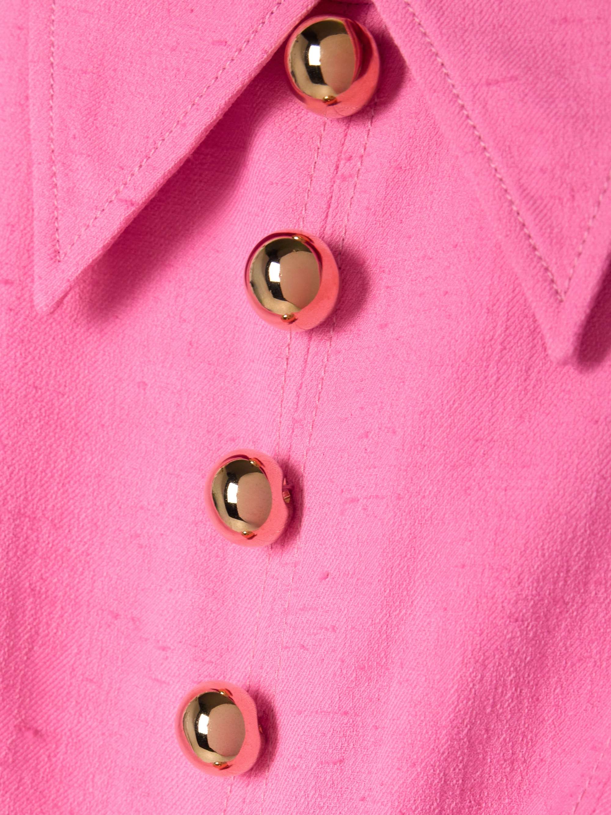 Belted woven midi shirt dress view