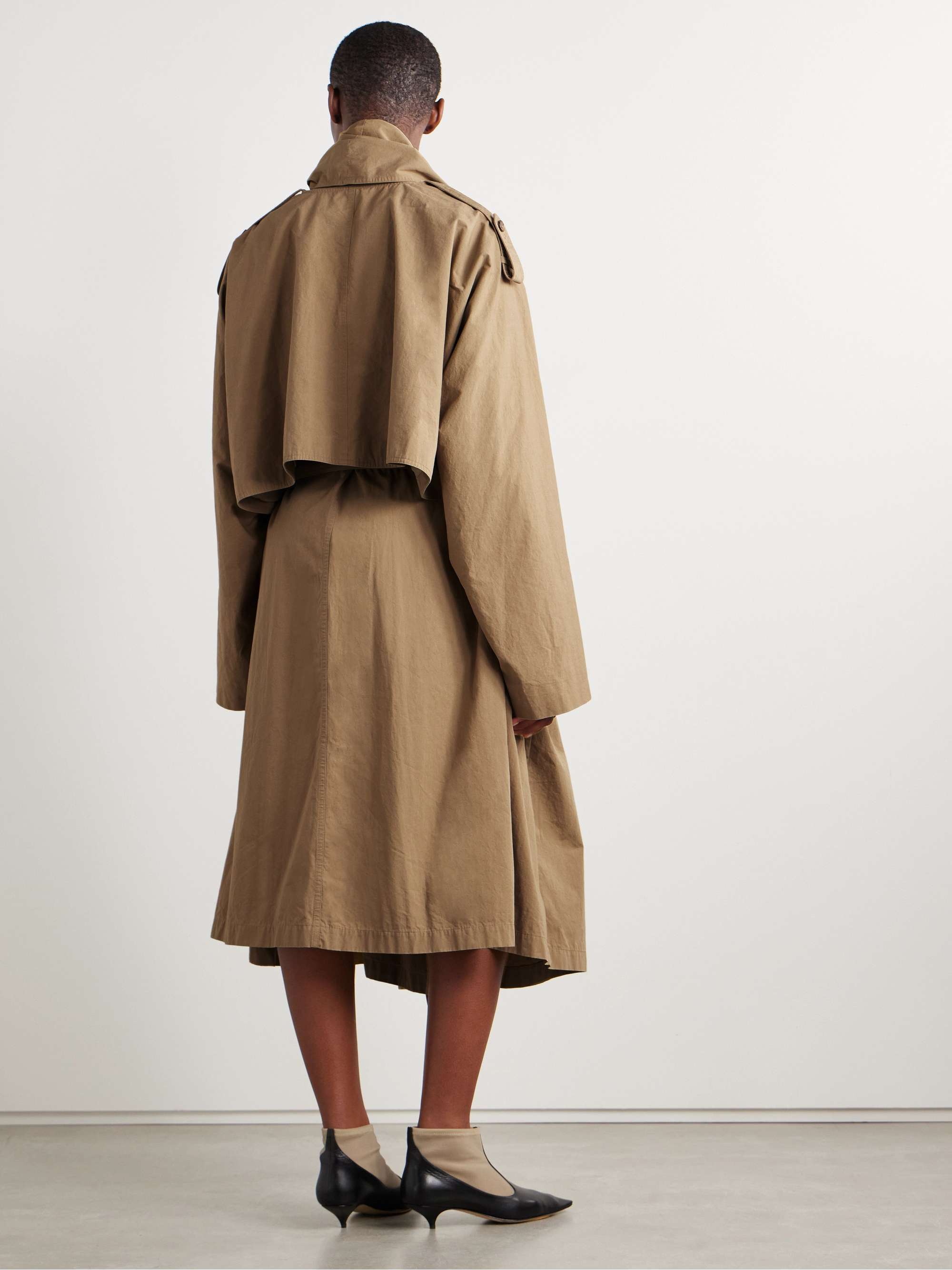 Pami belted cotton-poplin trench coat view