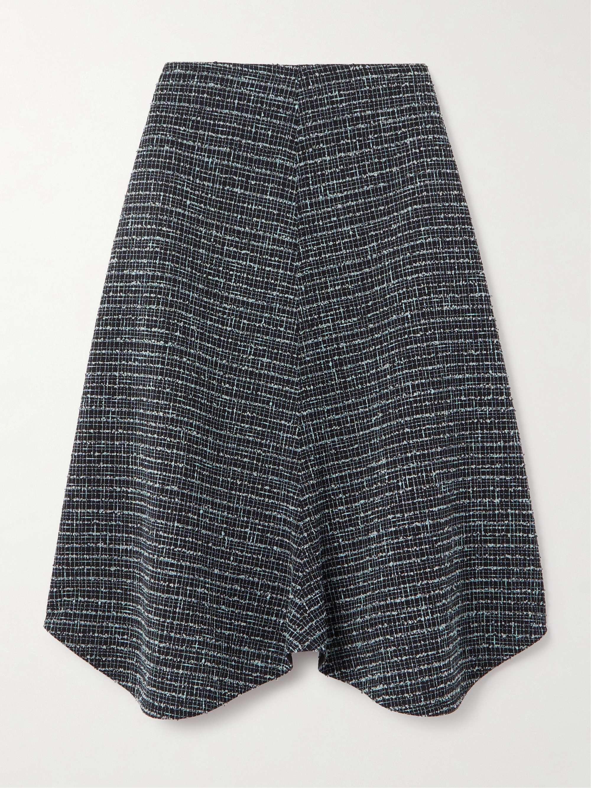 Asymmetric tweed midi skirt hero visual