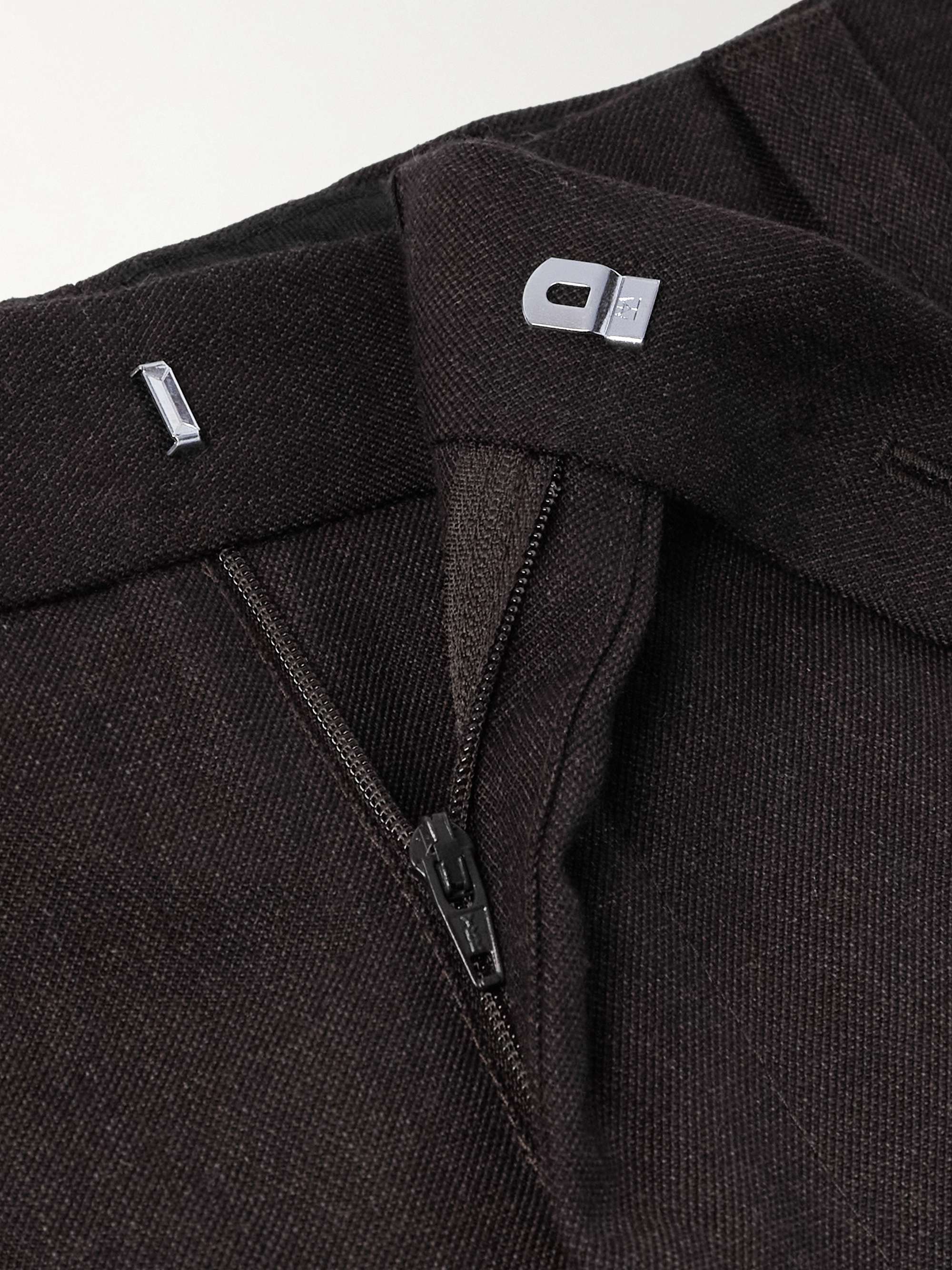 Study Straight-Leg Wool and Cotton-Blend Twill Trousers view