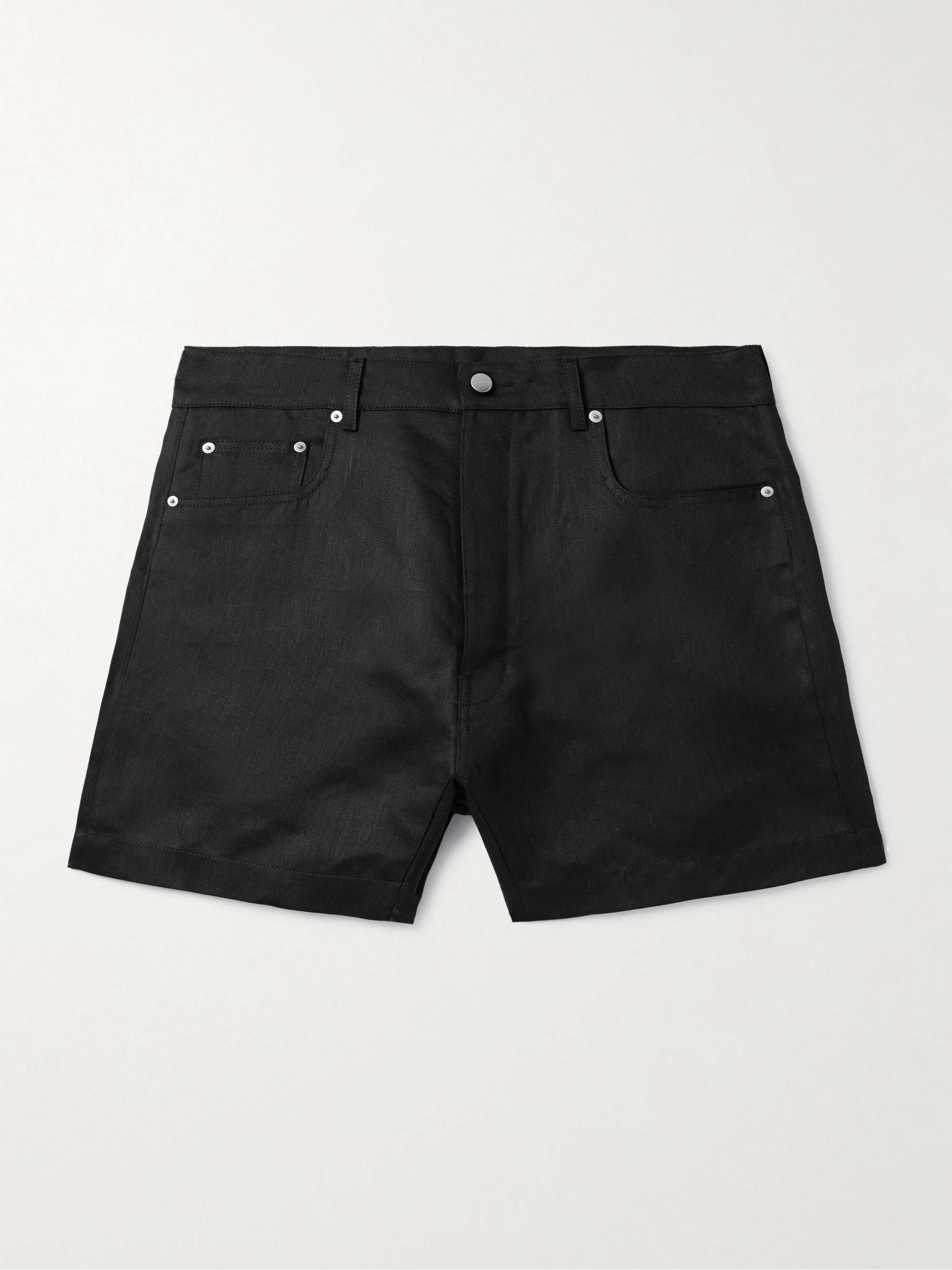 Geth Wide-Leg Linen-Twill Shorts hero visual