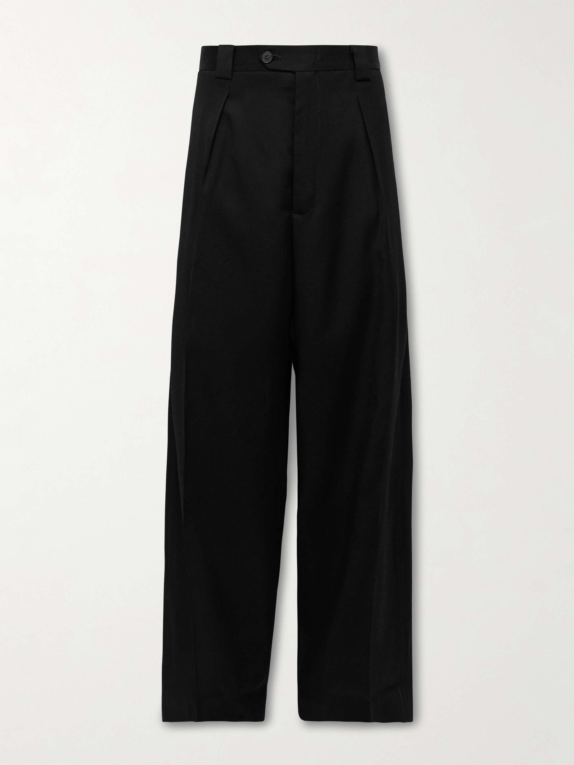 Boiler Room Wide-Leg Pleated Virgin Wool-Gabardine Trousers hero visual