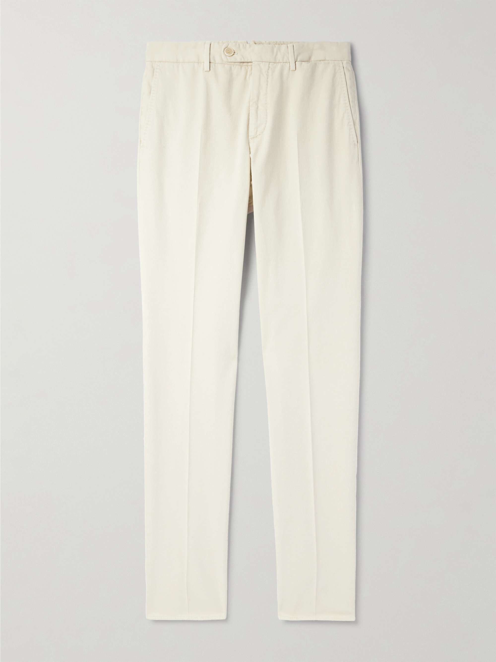 Venezia 1951 Slim-Fit Tapered Garment-Dyed Cotton-Twill Trousers hero visual