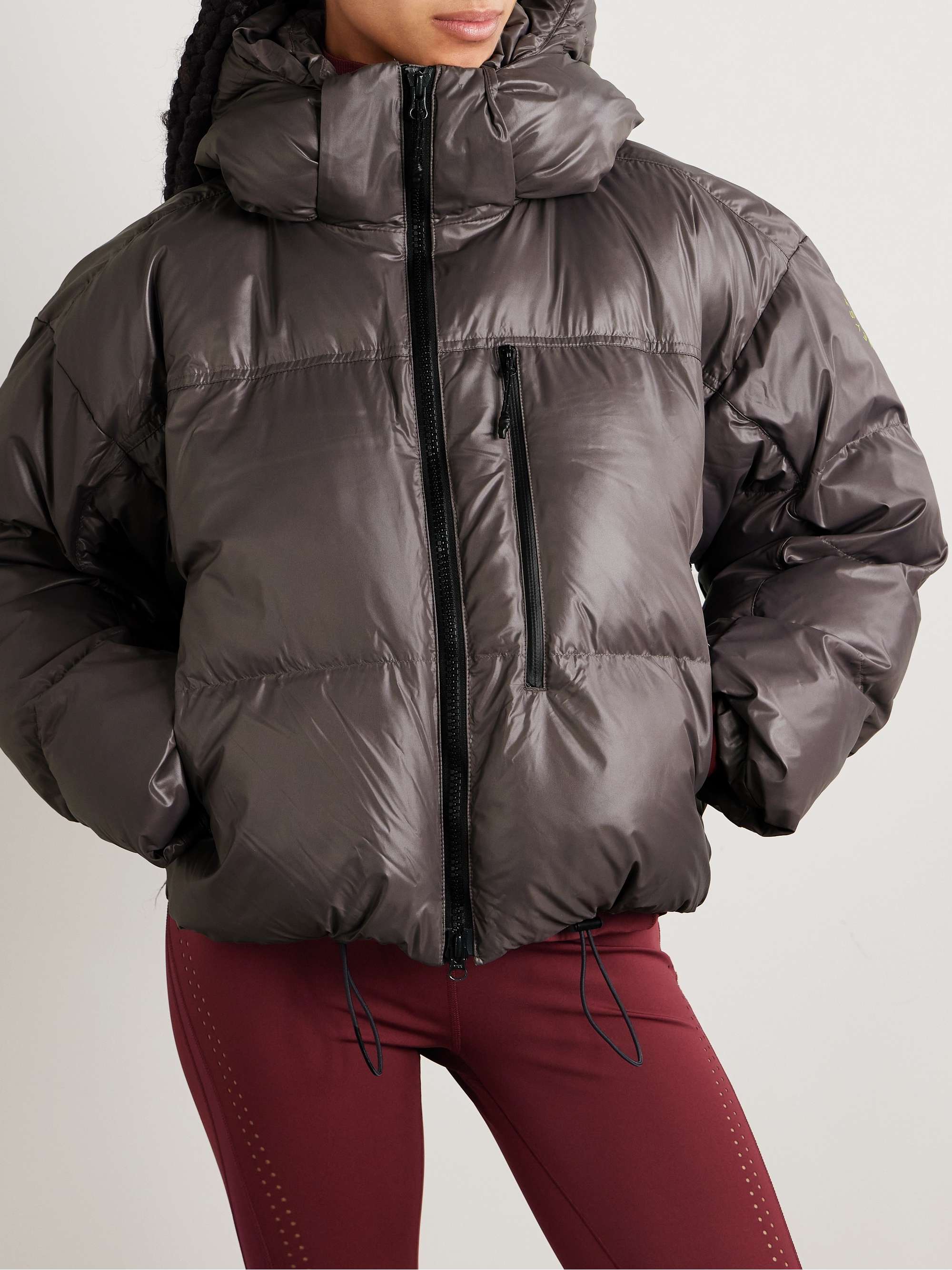 TrueNature hooded quilted padded recycled-shell jacket view