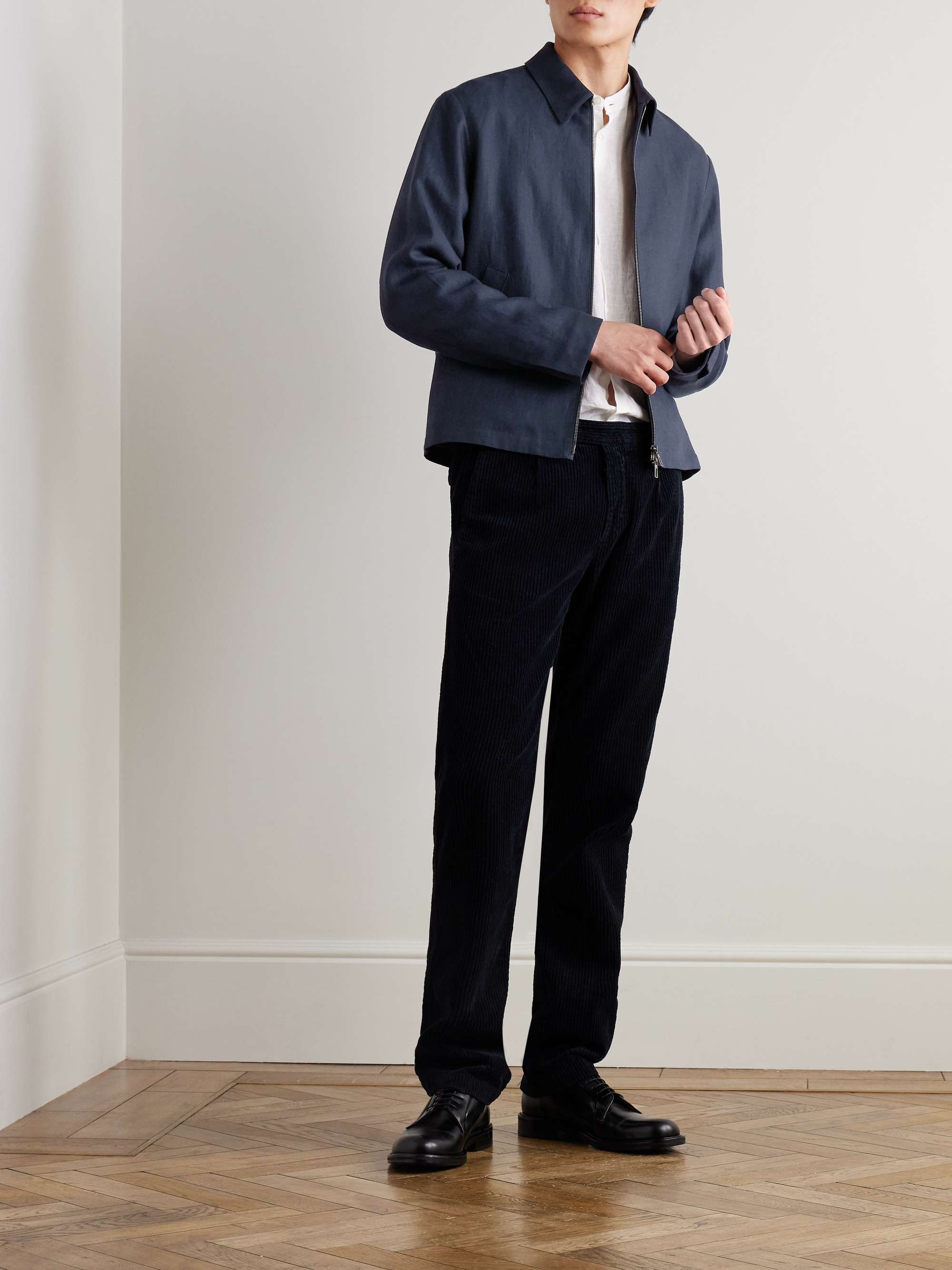 Maurin Linen-Twill Blouson Jacket view