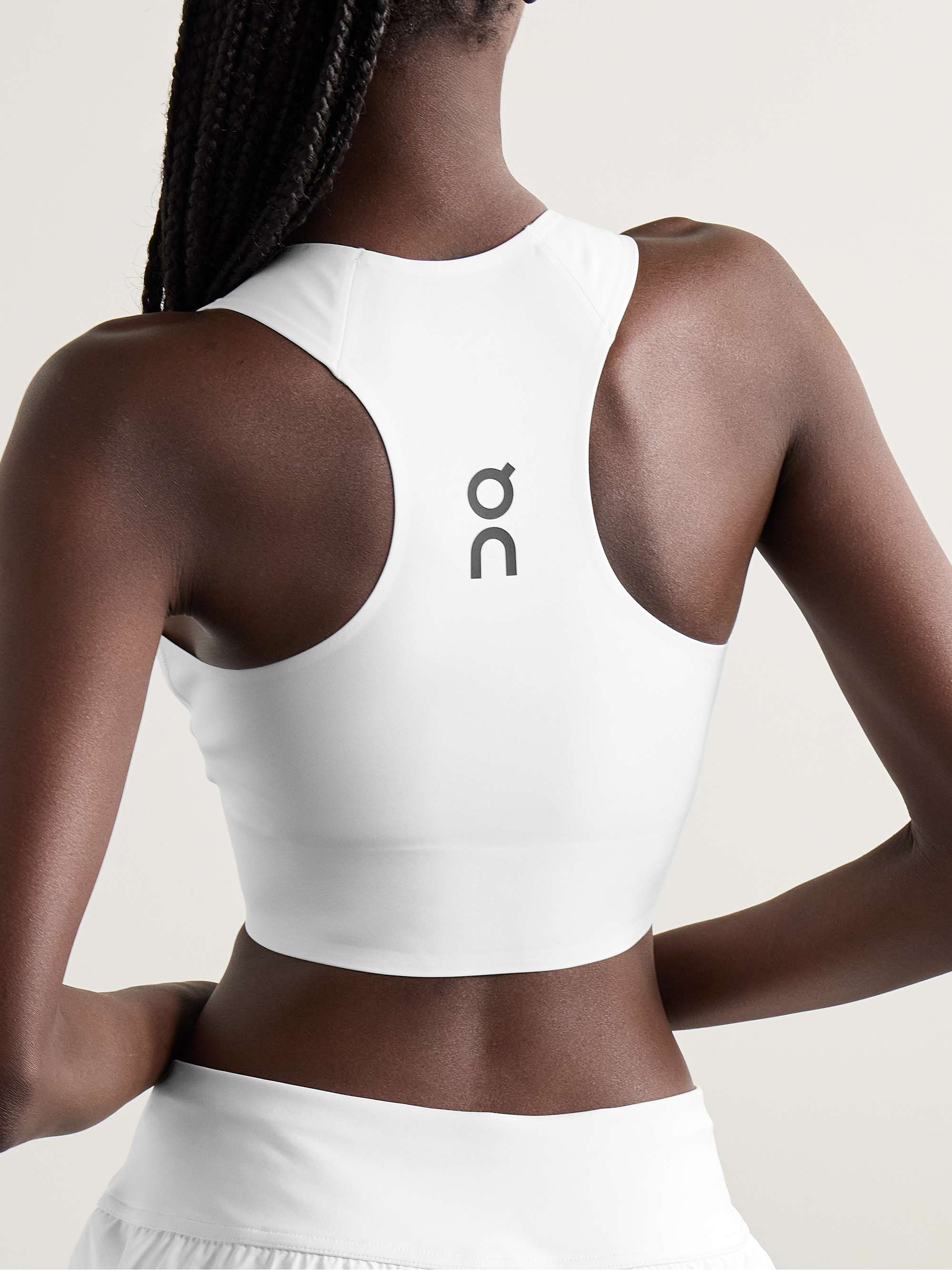 Court cropped stretch recycled-jersey tank view