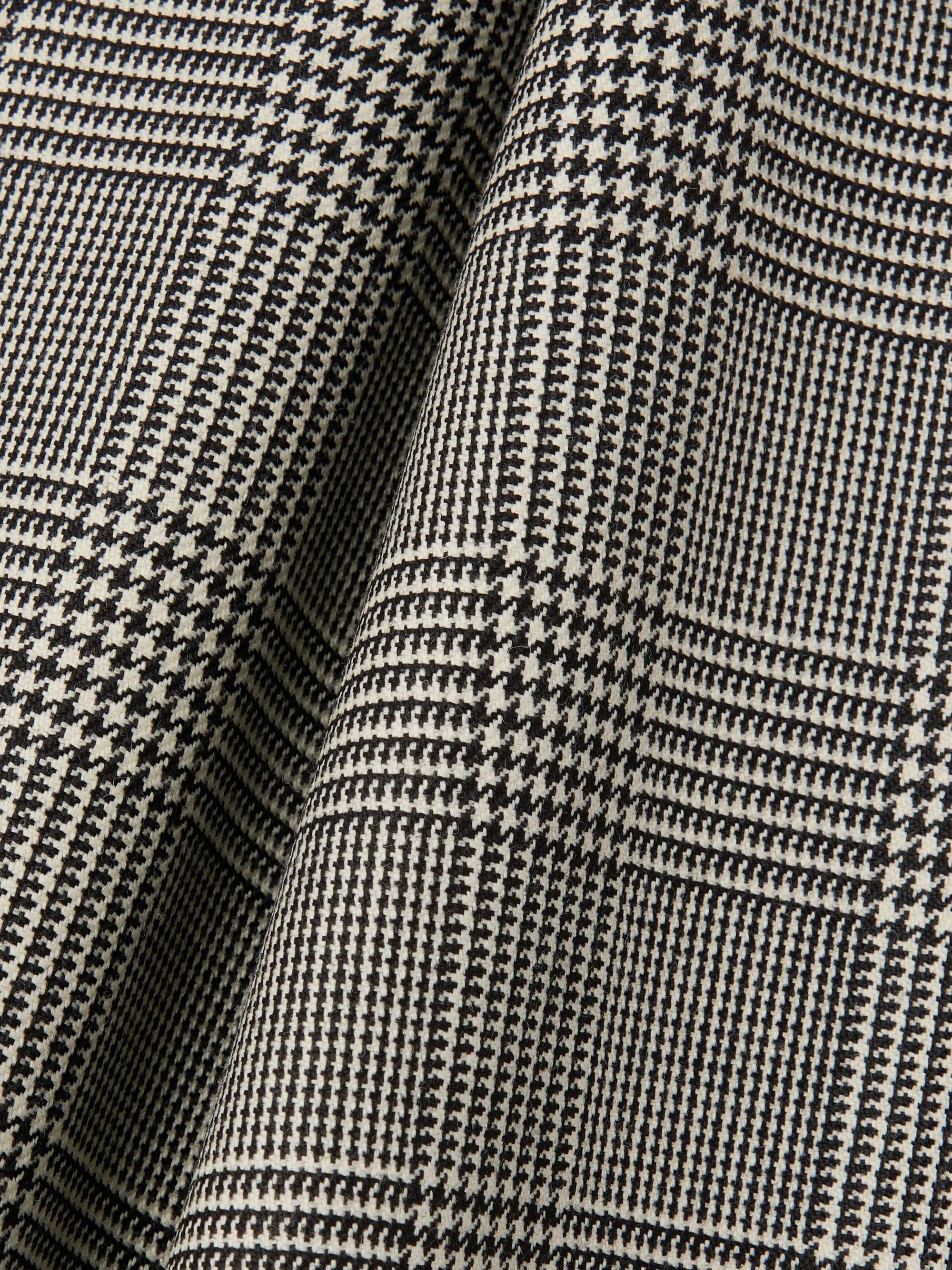 Cutout Prince of Wales checked wool maxi dress view