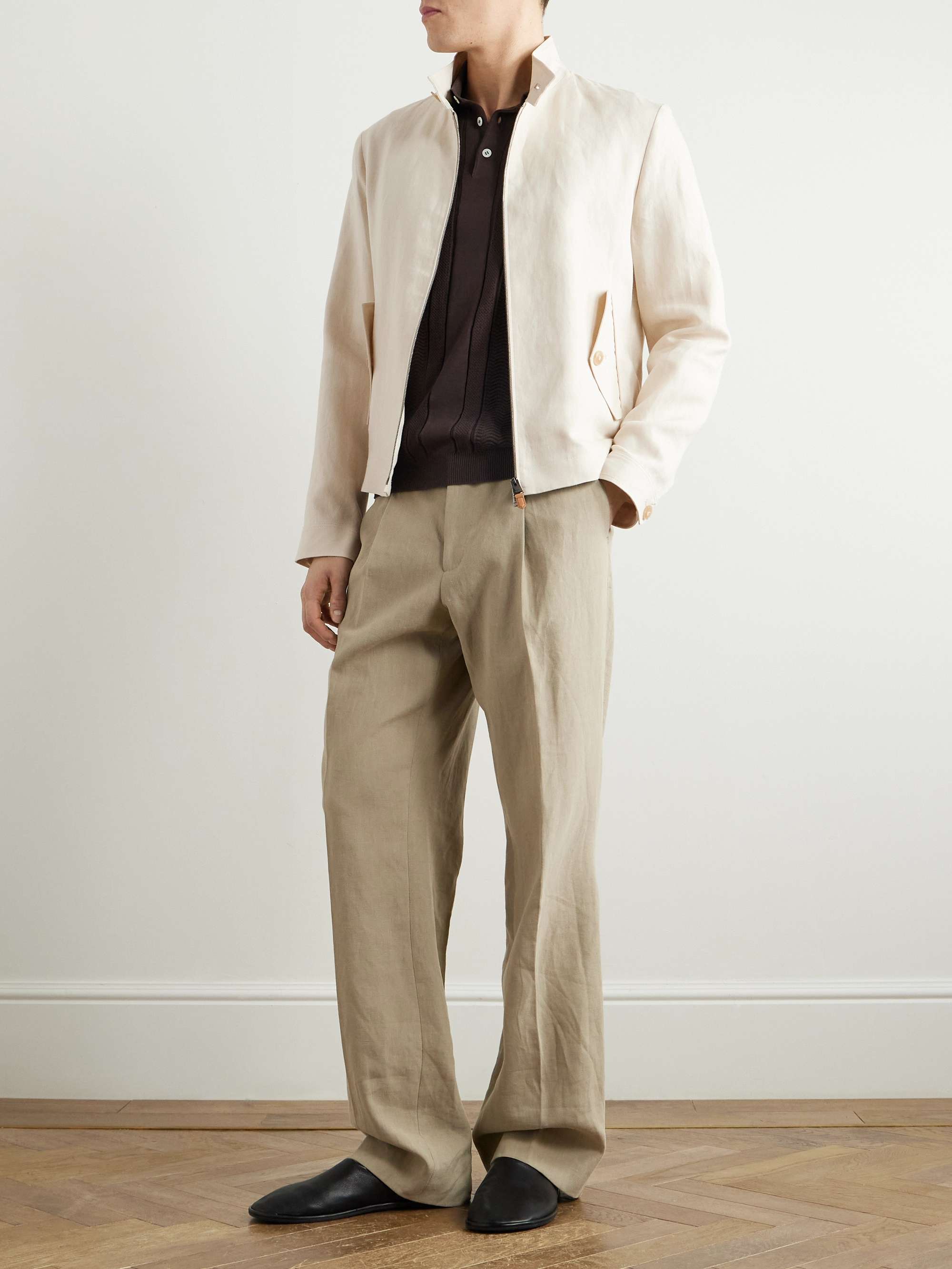 Linen Bomber Jacket view