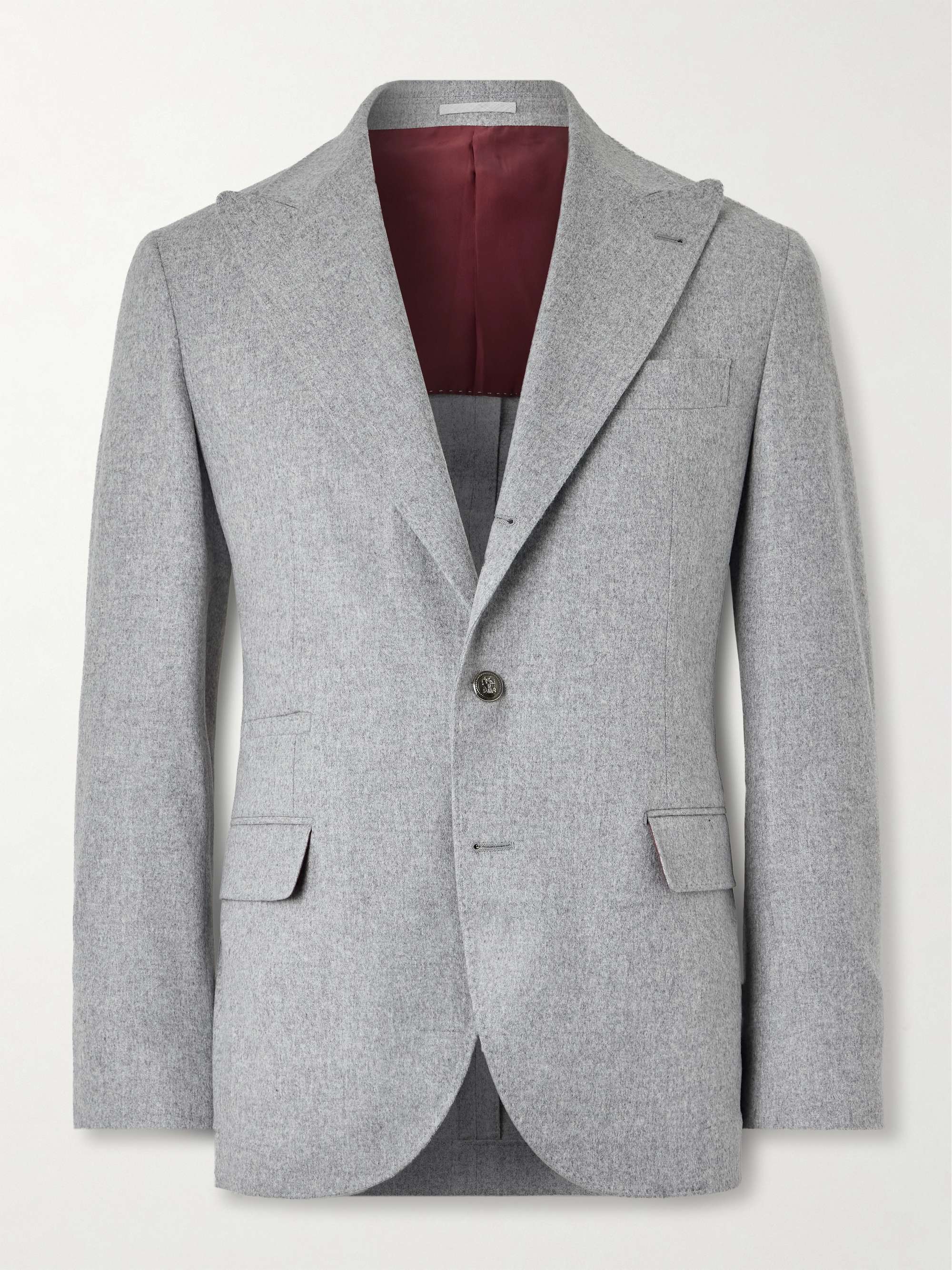 Wool and Cashmere-Blend Suit Jacket hero visual