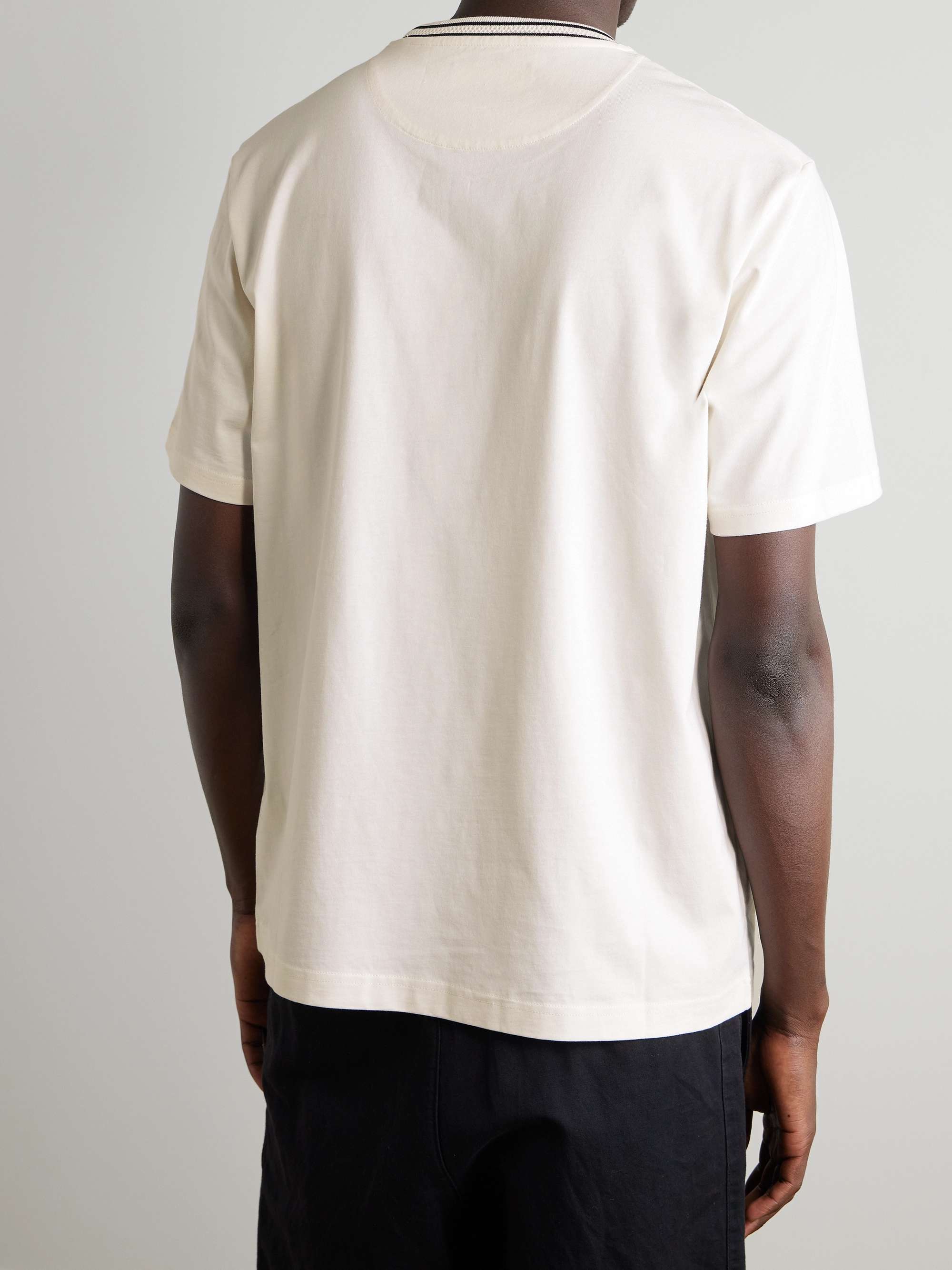 Striped Organic and Recycled Cotton-Jersey T-Shirt view