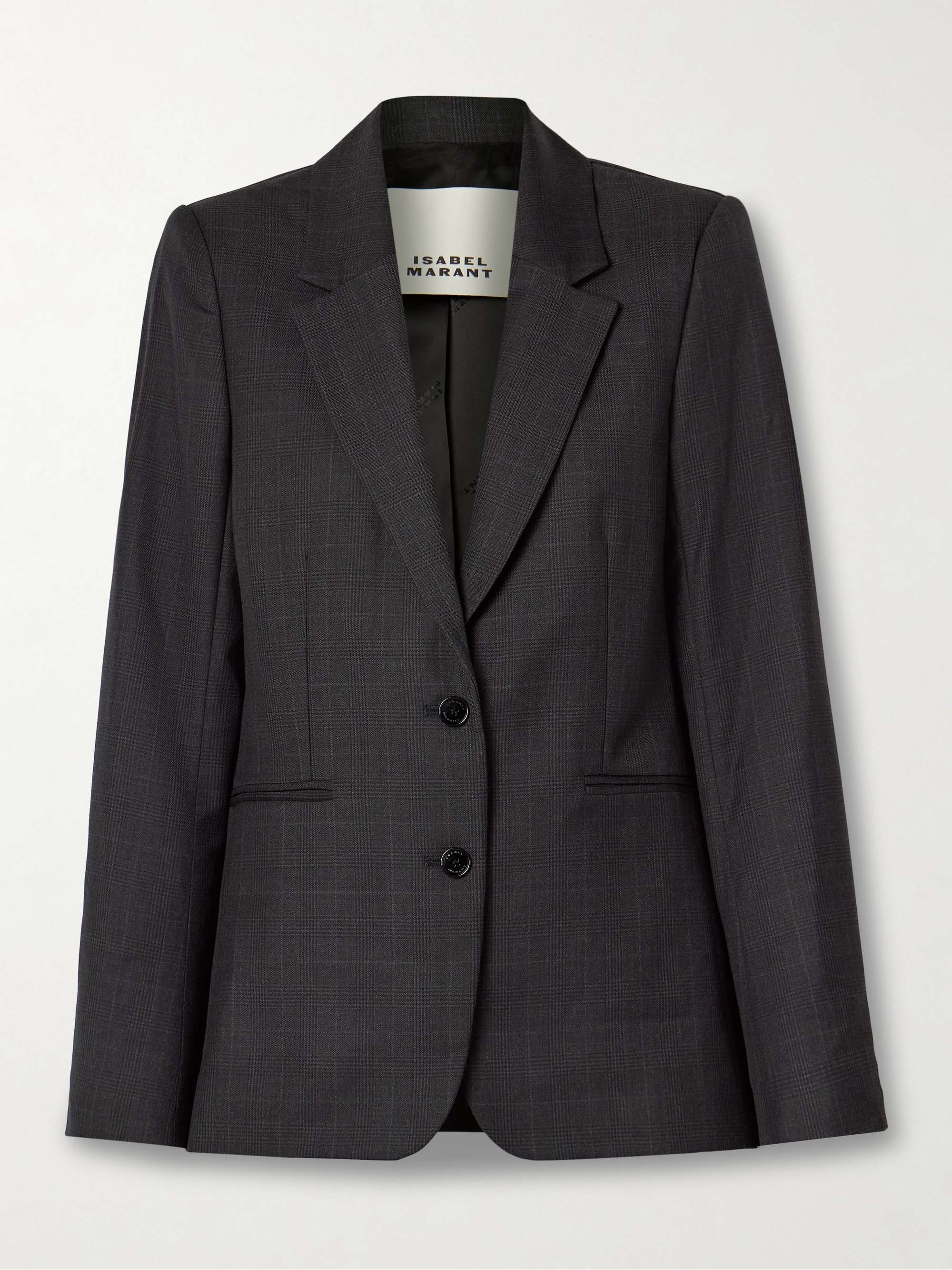 Reva Prince of Wales checked wool blazer hero visual