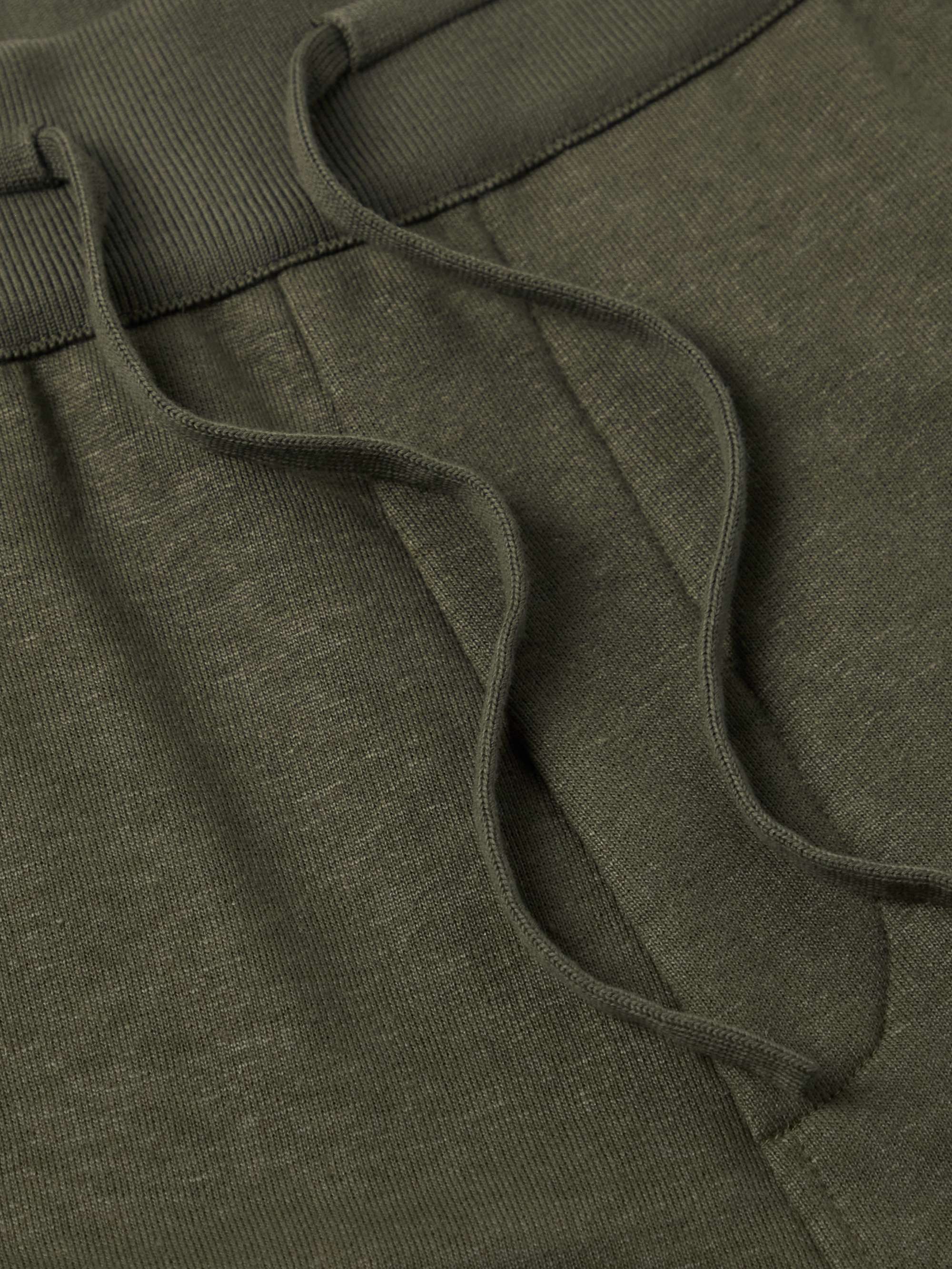 Kawaguchi Slim-Fit Cotton, Linen and Cashmere-Blend Jersey Sweatpants view