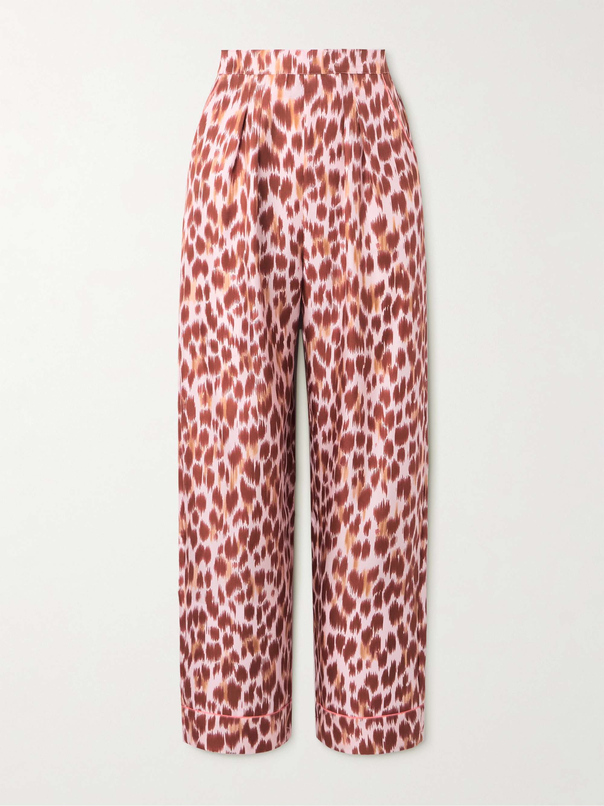 Fauve Jaragua pleated printed silk-twill pajama pants hero visual
