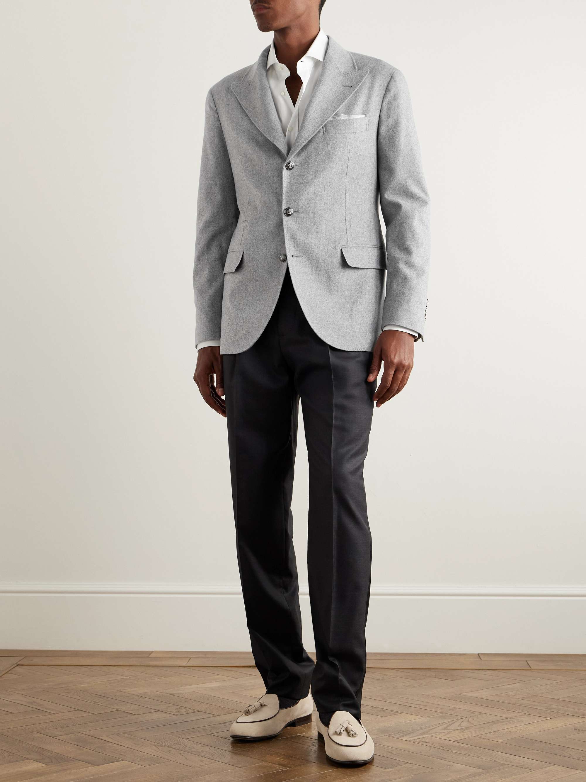 Wool and Cashmere-Blend Suit Jacket view