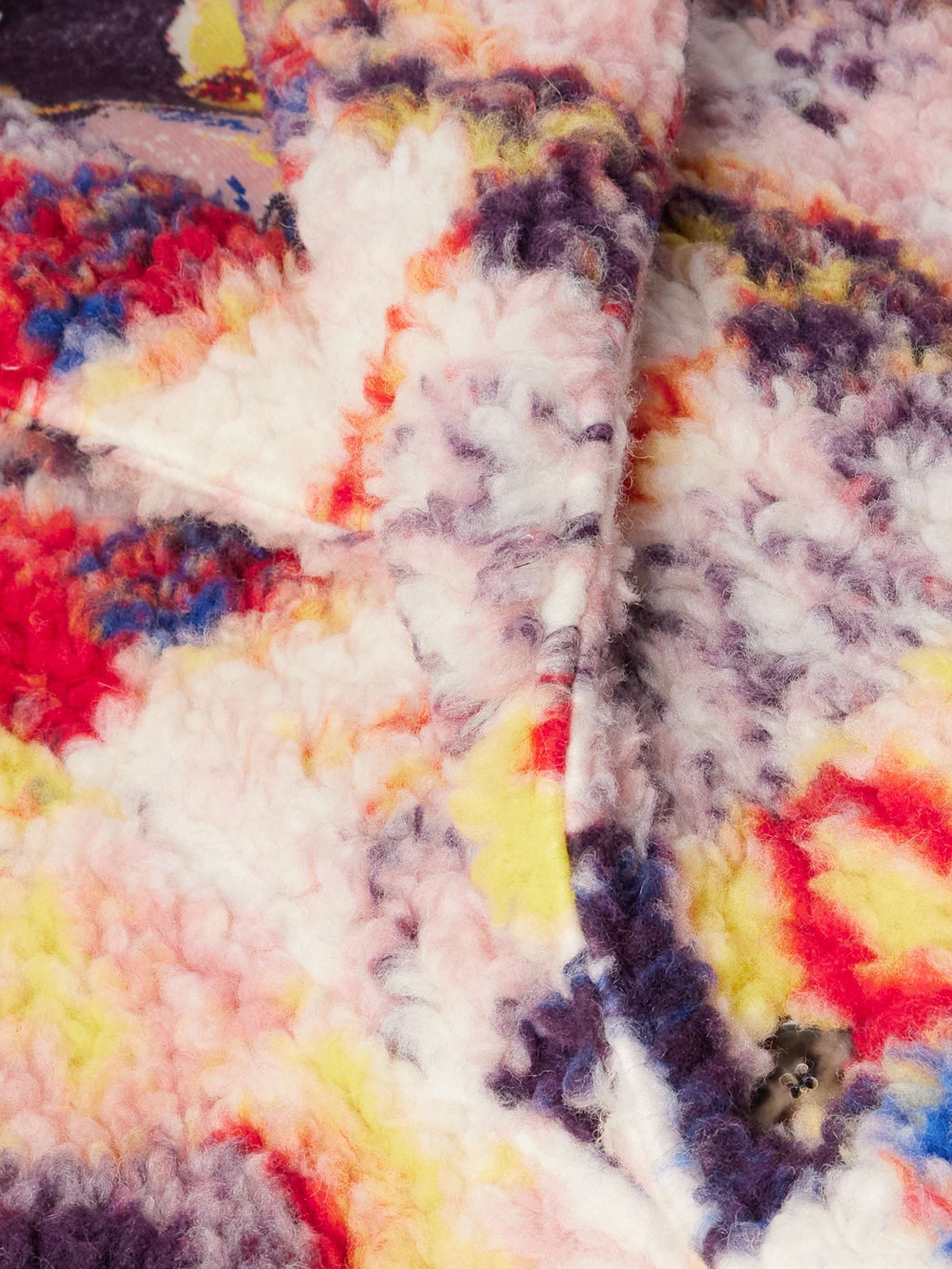 + Richard Hawkins Oversized Double-Breasted Fleece-Jacquard Jacket view
