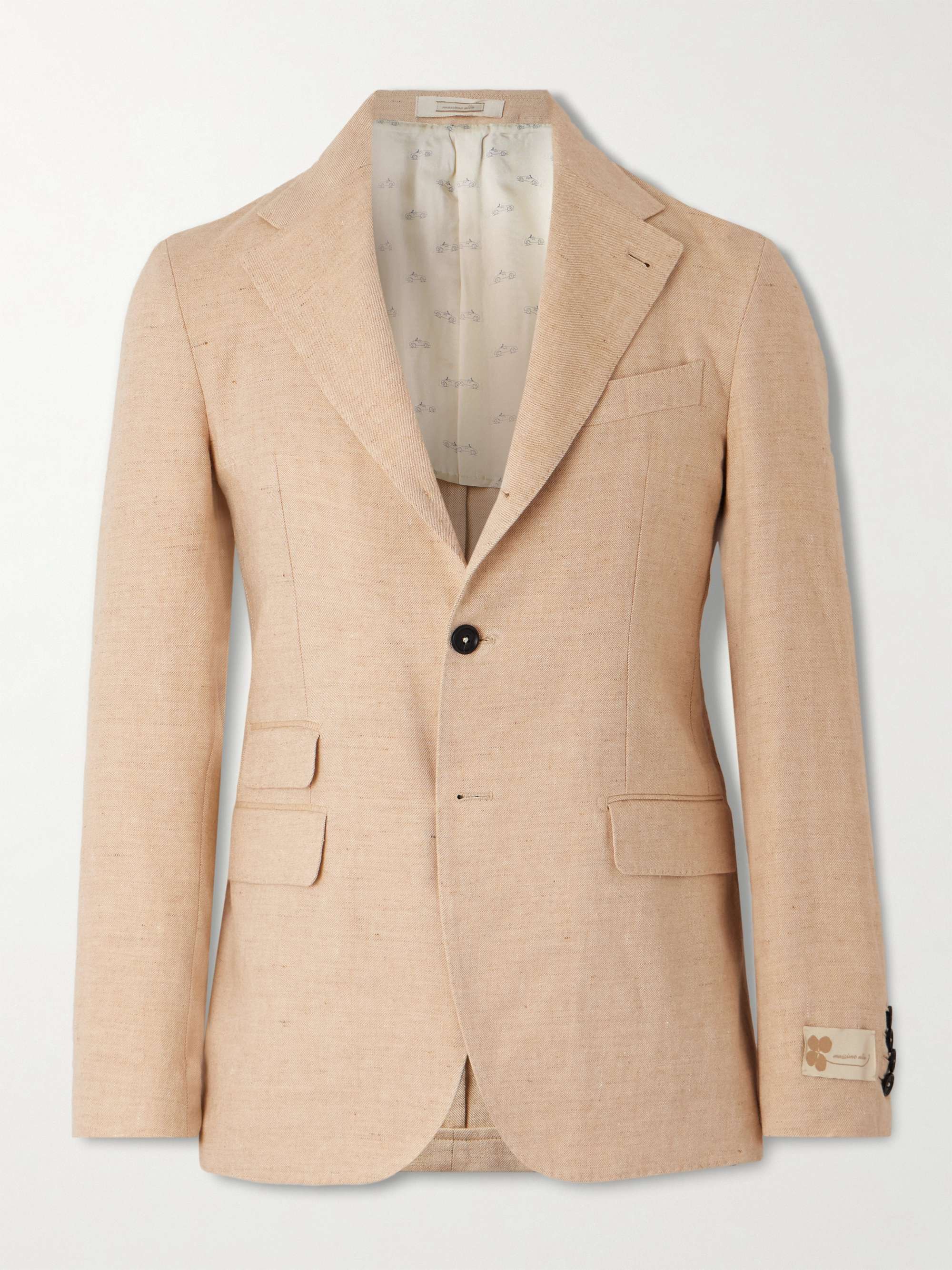 Linen, Wool, Silk and Cashmere-Blend Twill Blazer hero visual