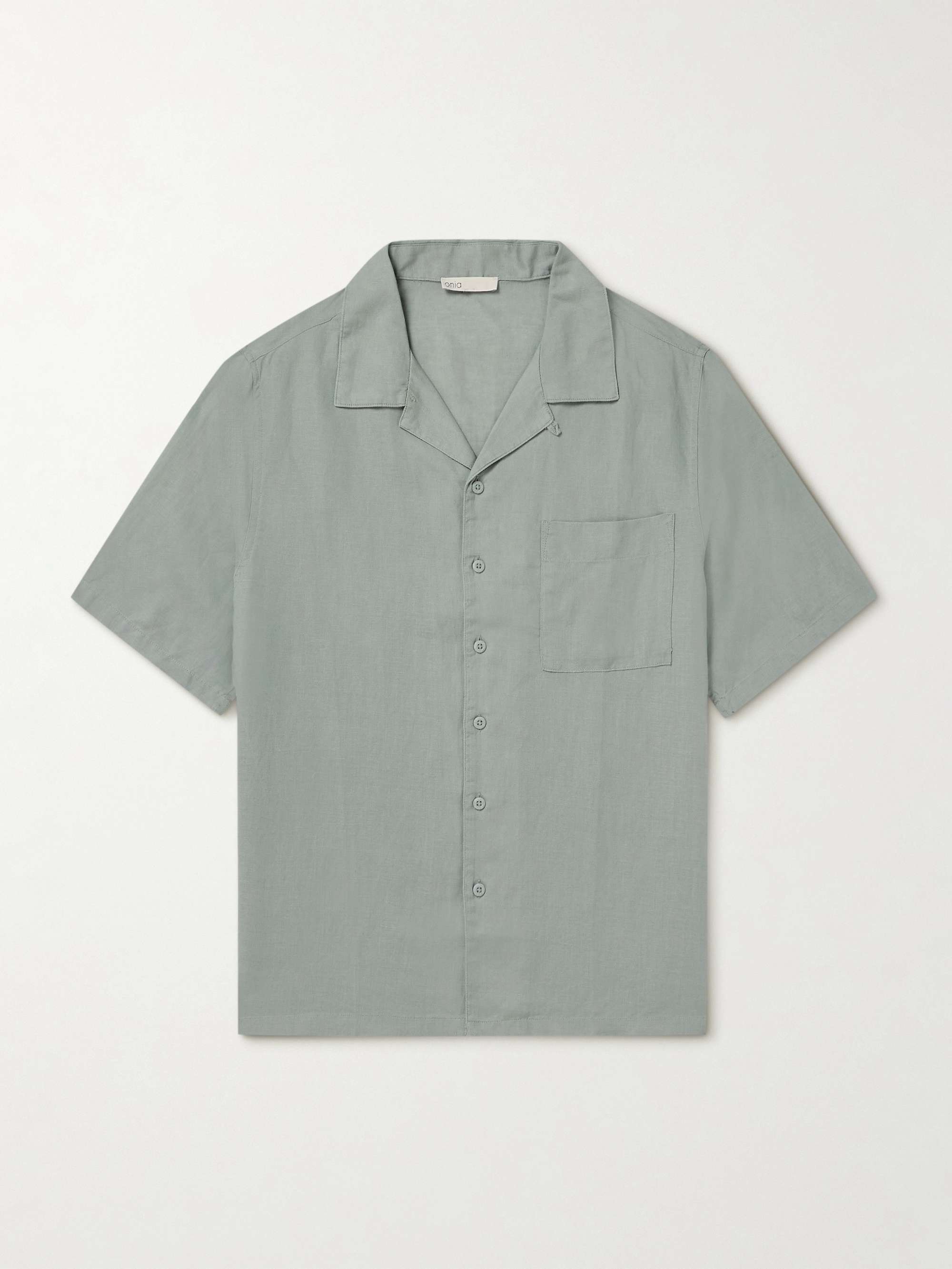 Air Convertible-Collar Linen and TENCEL™ Lyocell-Blend Shirt hero visual