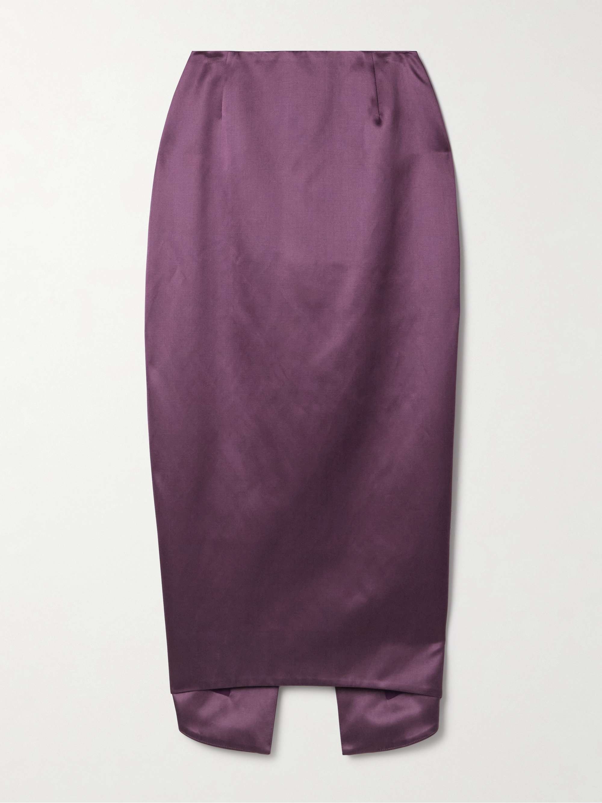 Wasp cotton and silk-blend duchesse-satin midi skirt hero visual