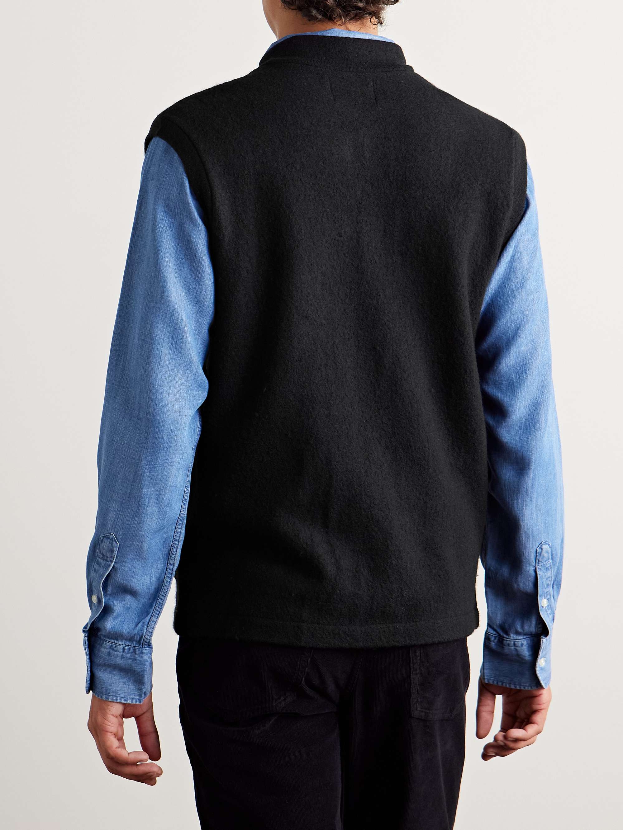 6398 Boiled Wool Gilet view