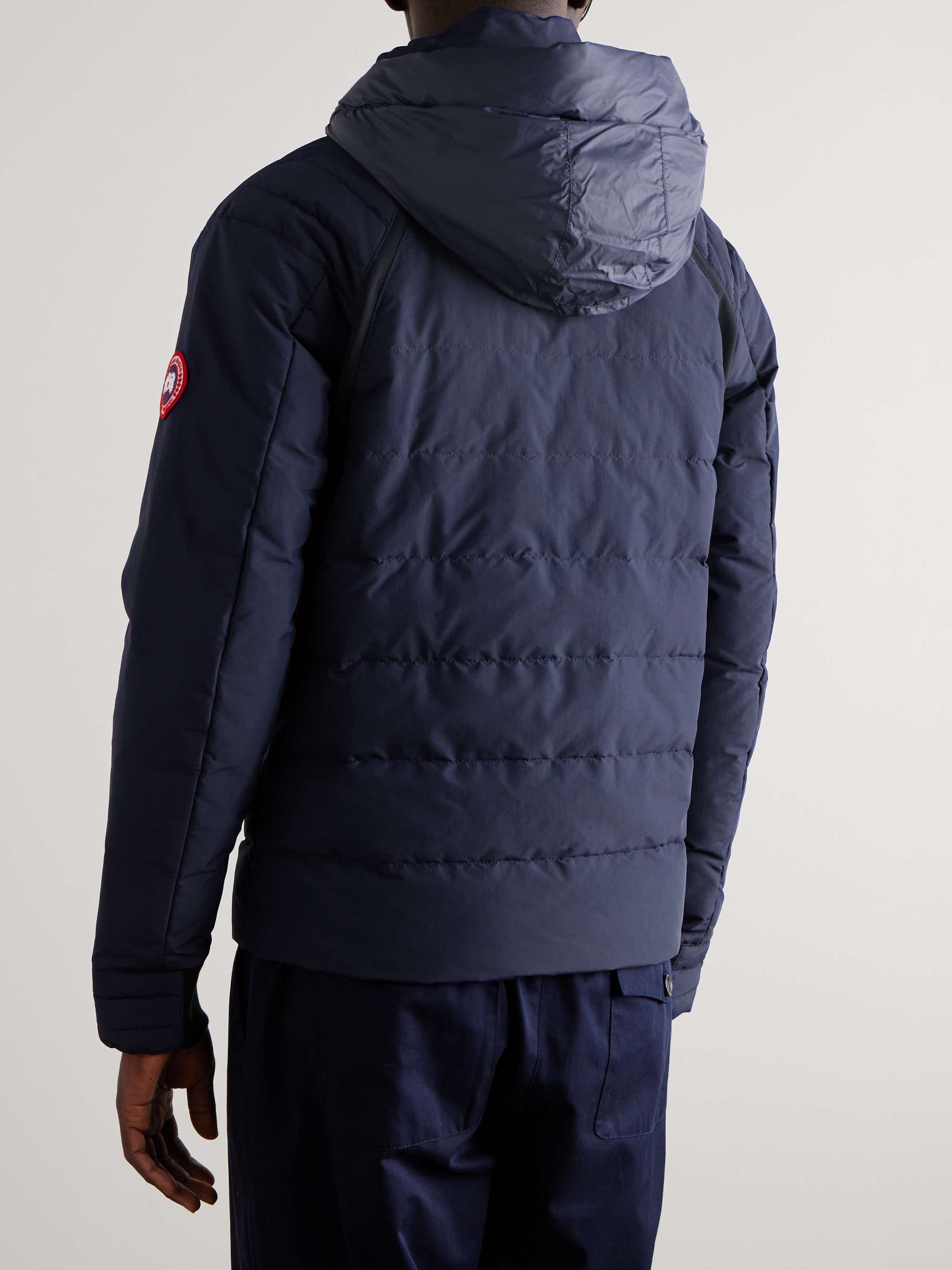 HyBridge Quilted Nylon Hooded Down Jacket view