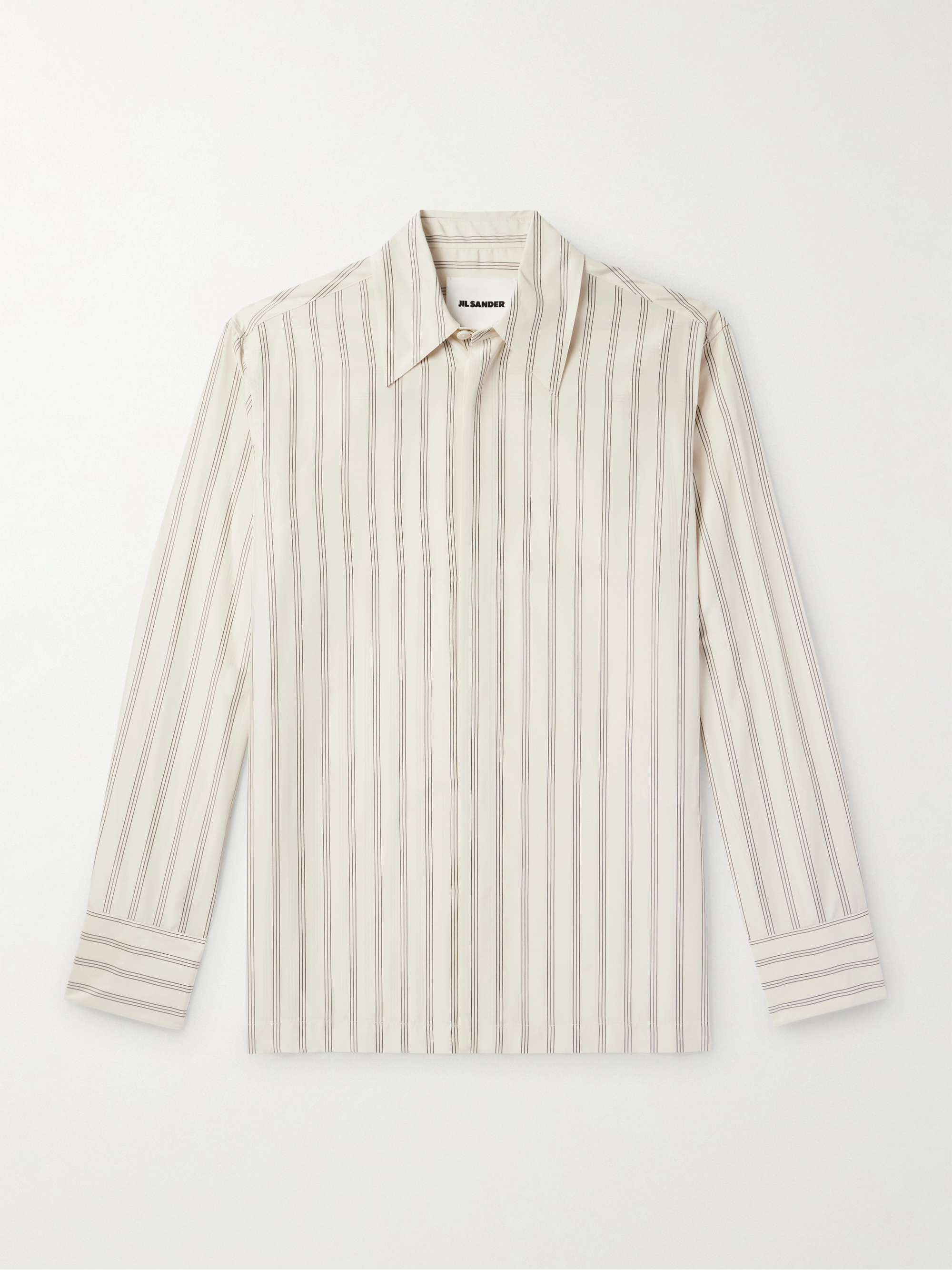 Striped Satin Shirt hero visual