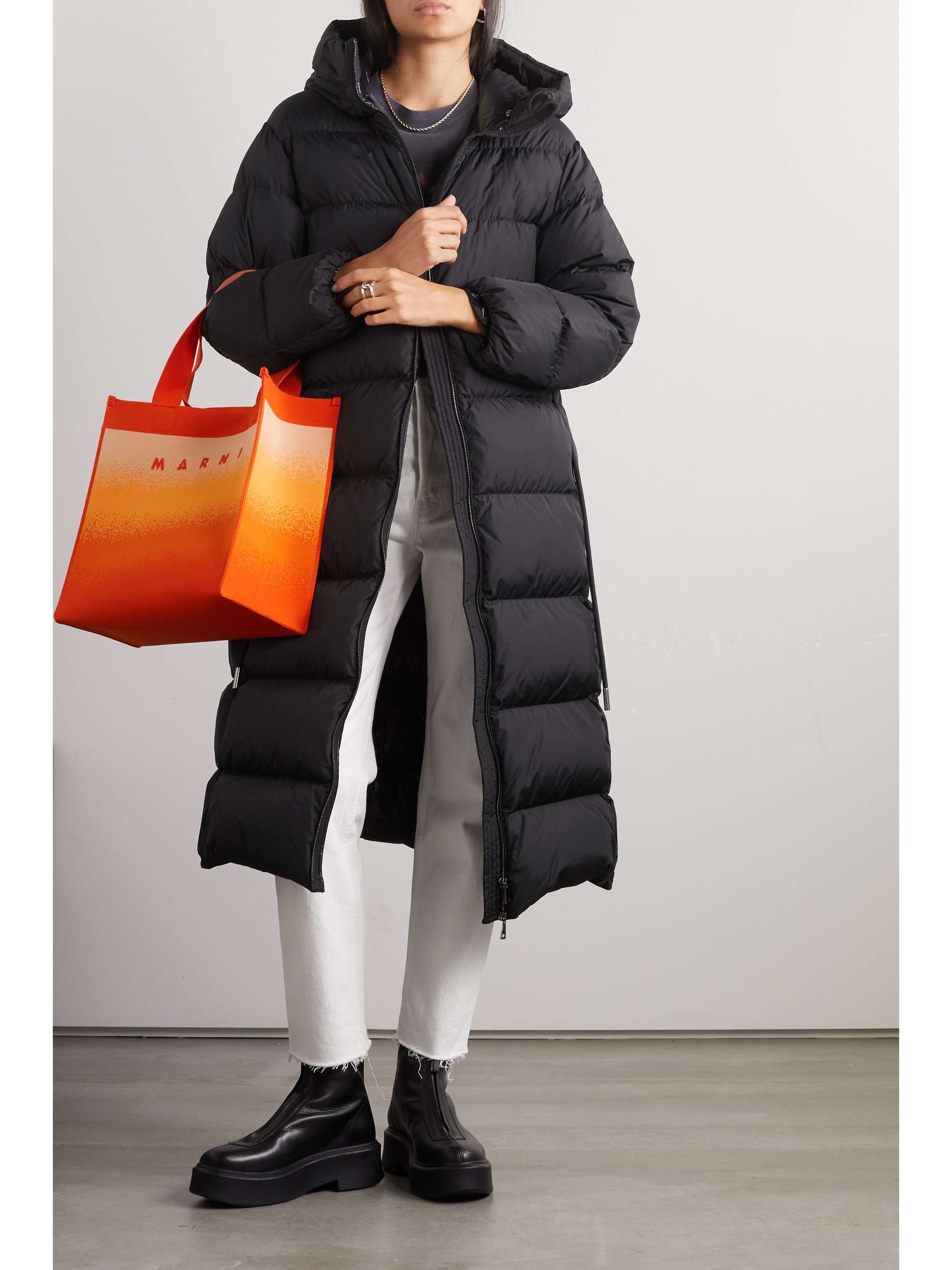 Bondree quilted shell down hooded coat view