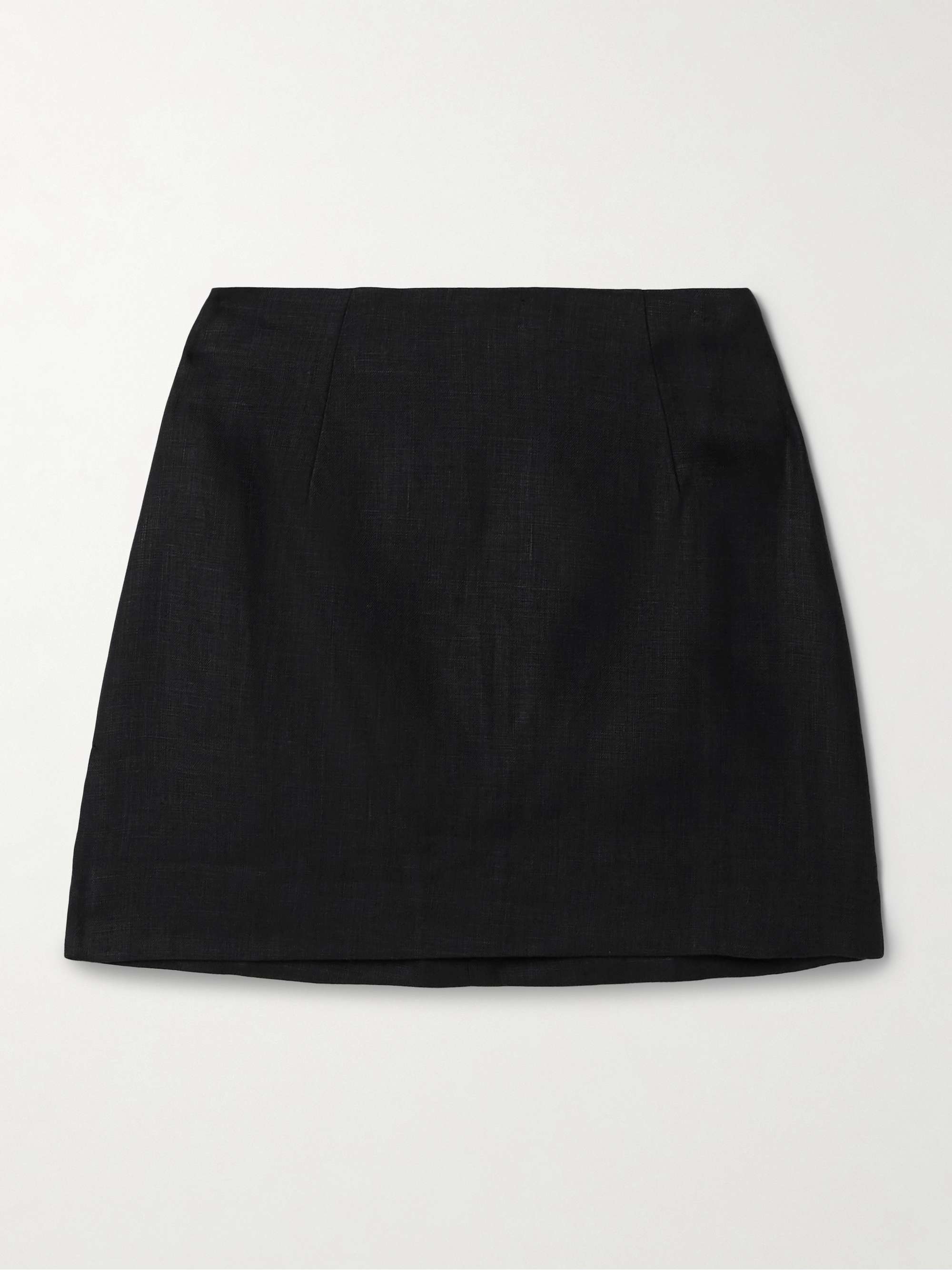 Jane linen mini skirt hero visual