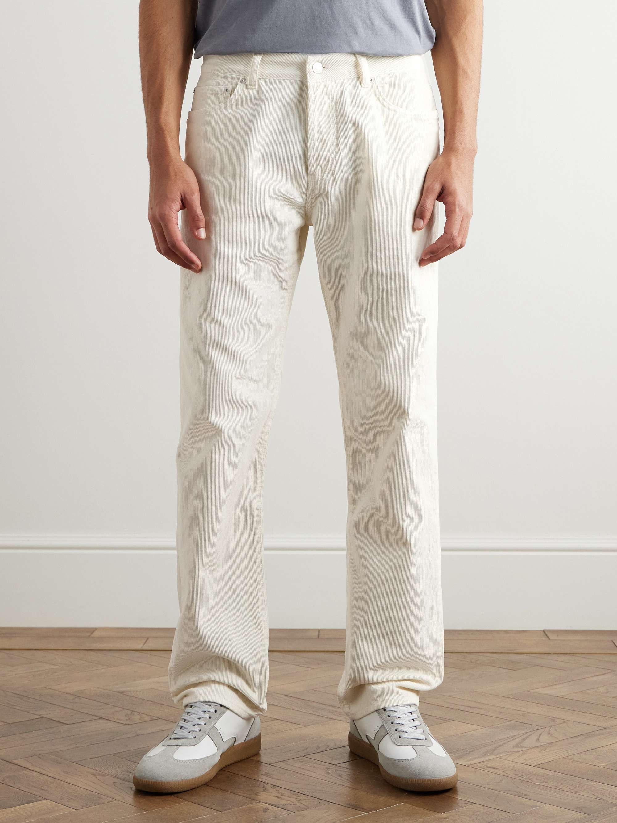 James Slim-Fit Straight-Leg Cotton-Corduroy Trousers view
