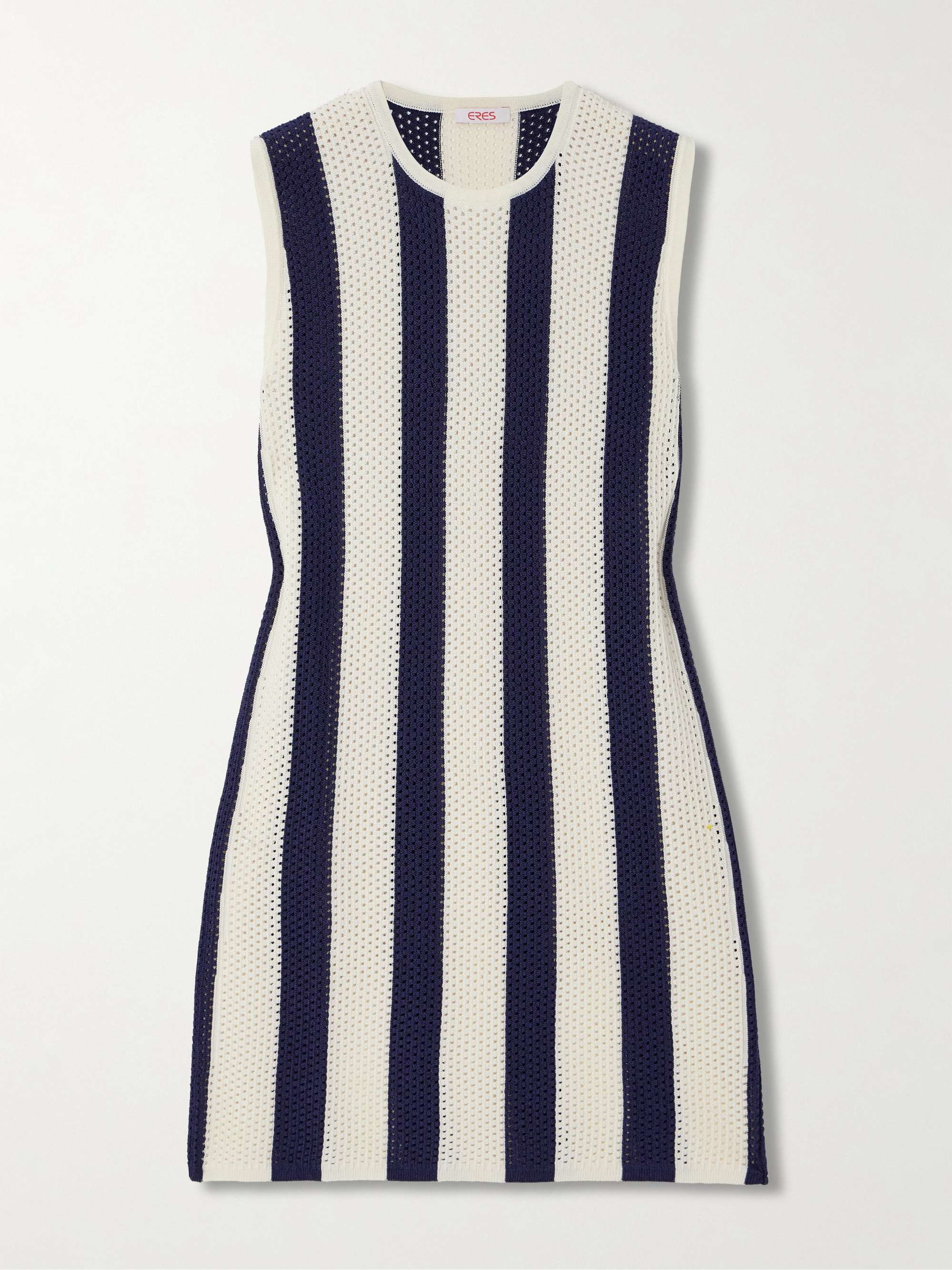 Bayadere Pirate striped open-knit cotton-blend mini dress hero visual
