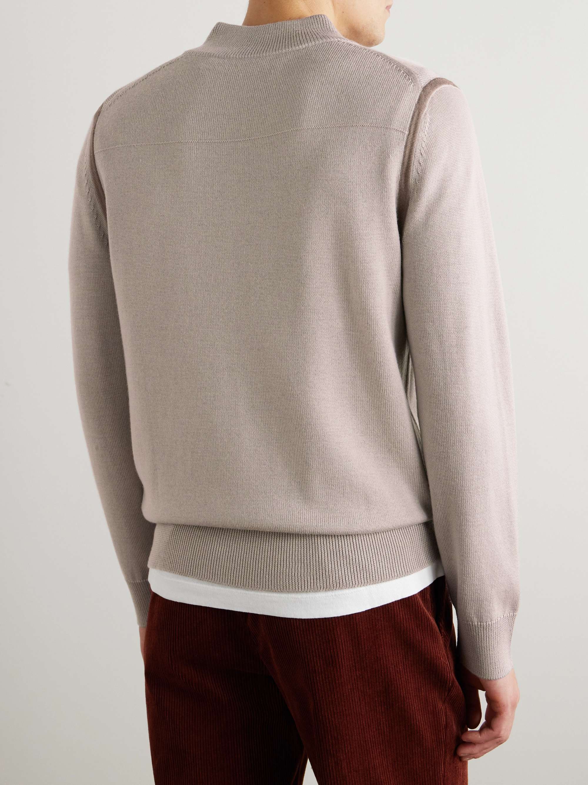 Merino Wool Half-Zip Sweater view
