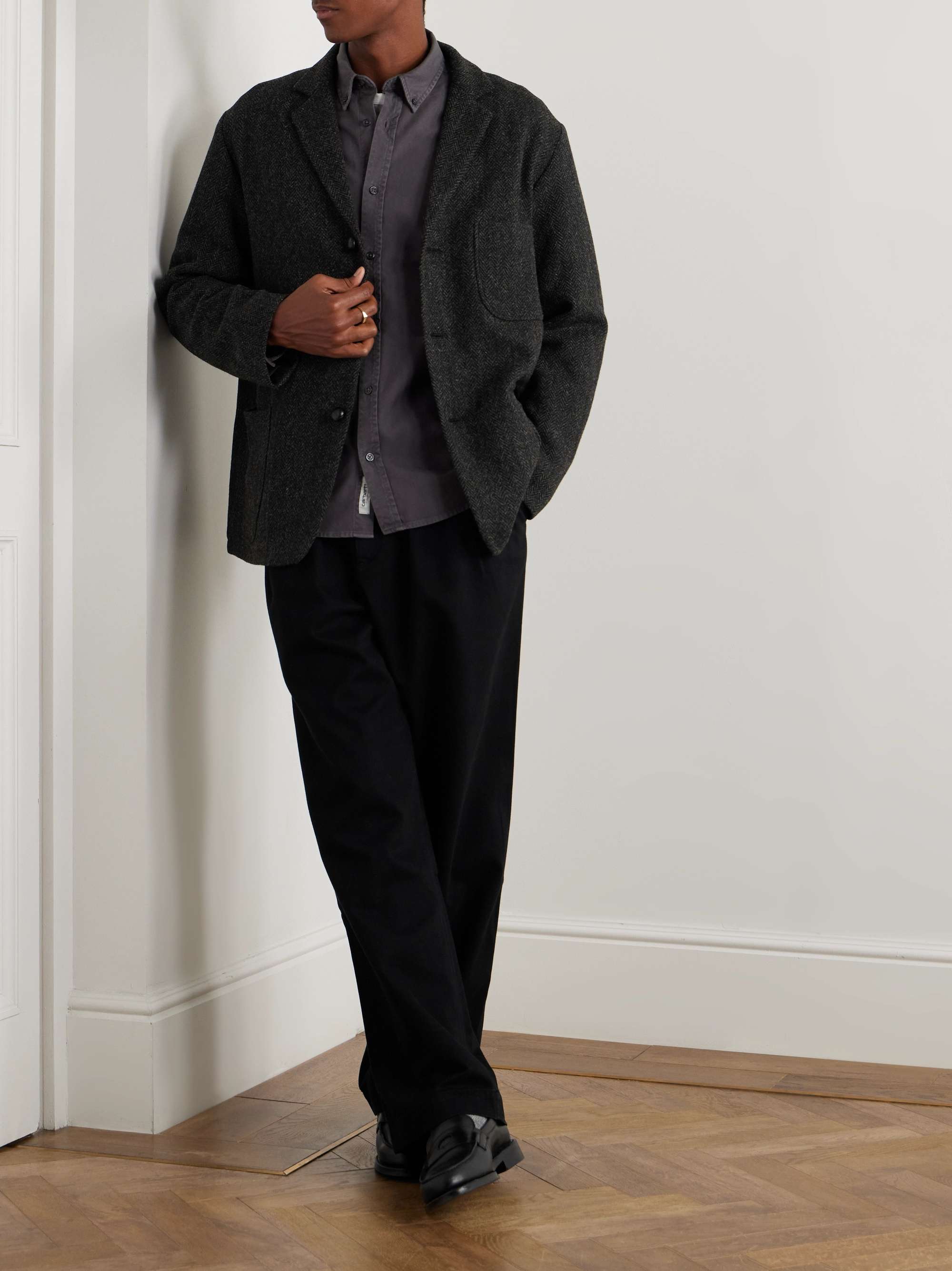 Herringbone Wool Harris Tweed Blazer view