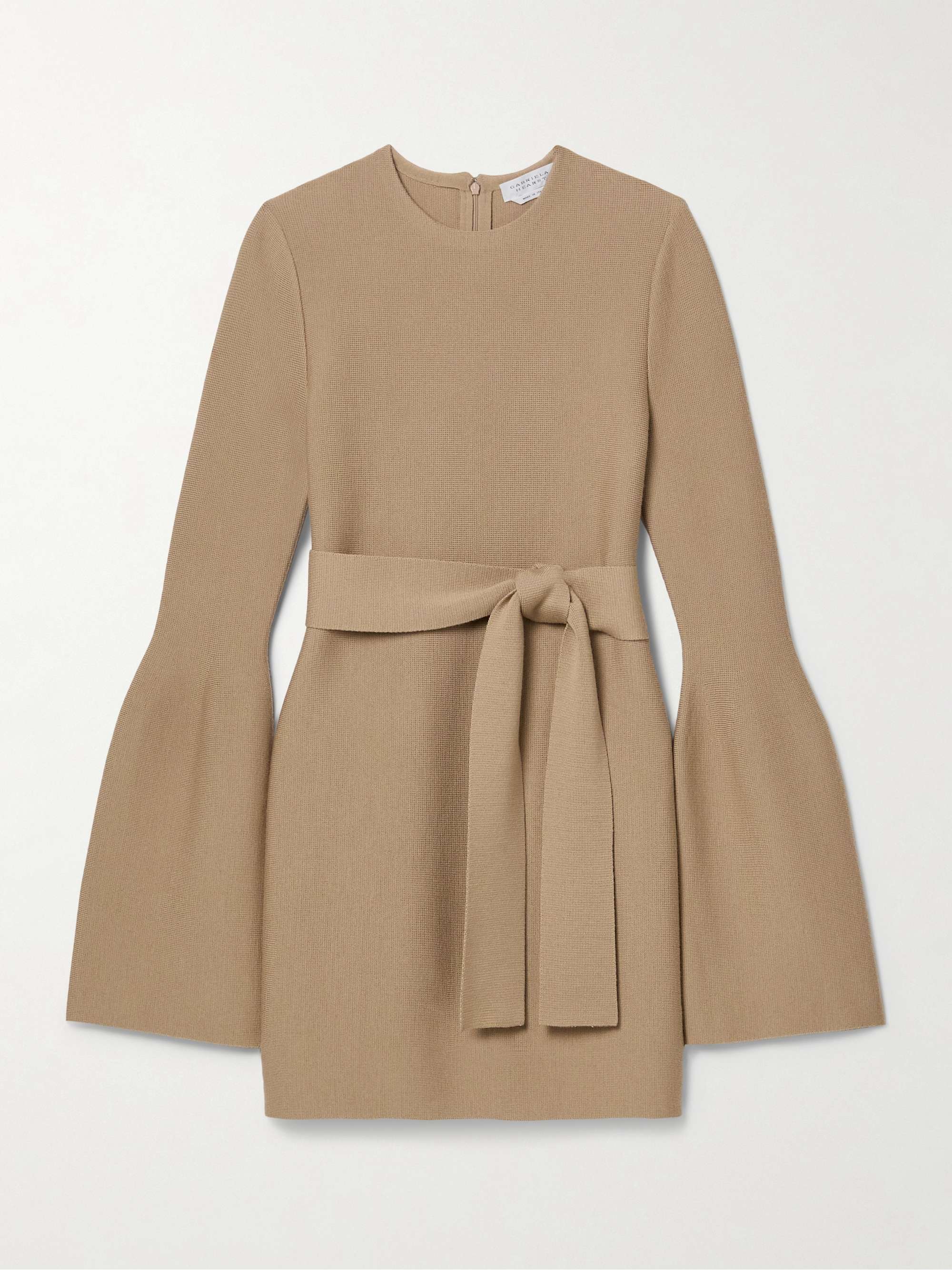 Tenas belted wool and cashmere-blend mini dress hero visual