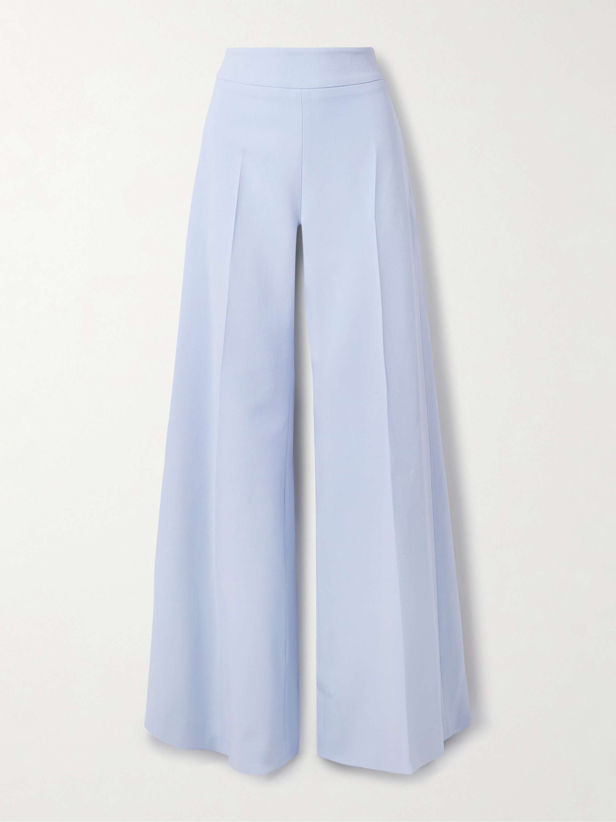 Wool-blend crepe wide-leg pants hero visual