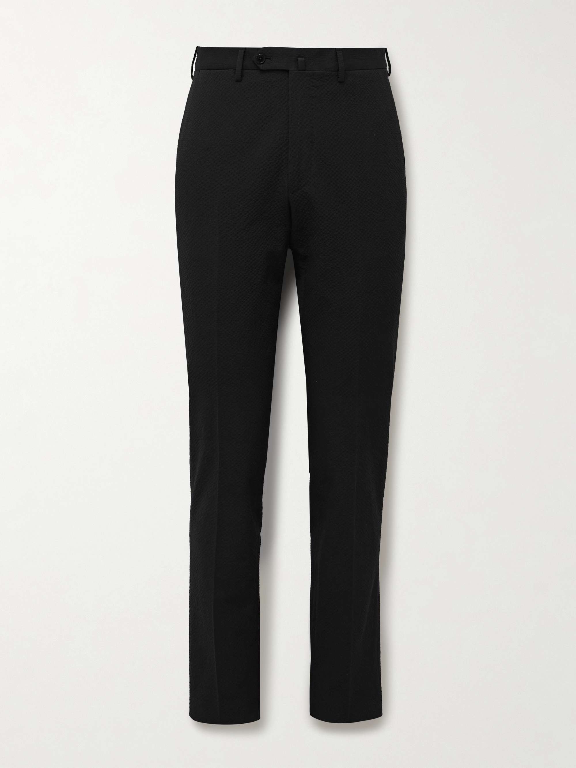 Slim-Fit Cotton-Blend Seersucker Suit Trousers hero visual