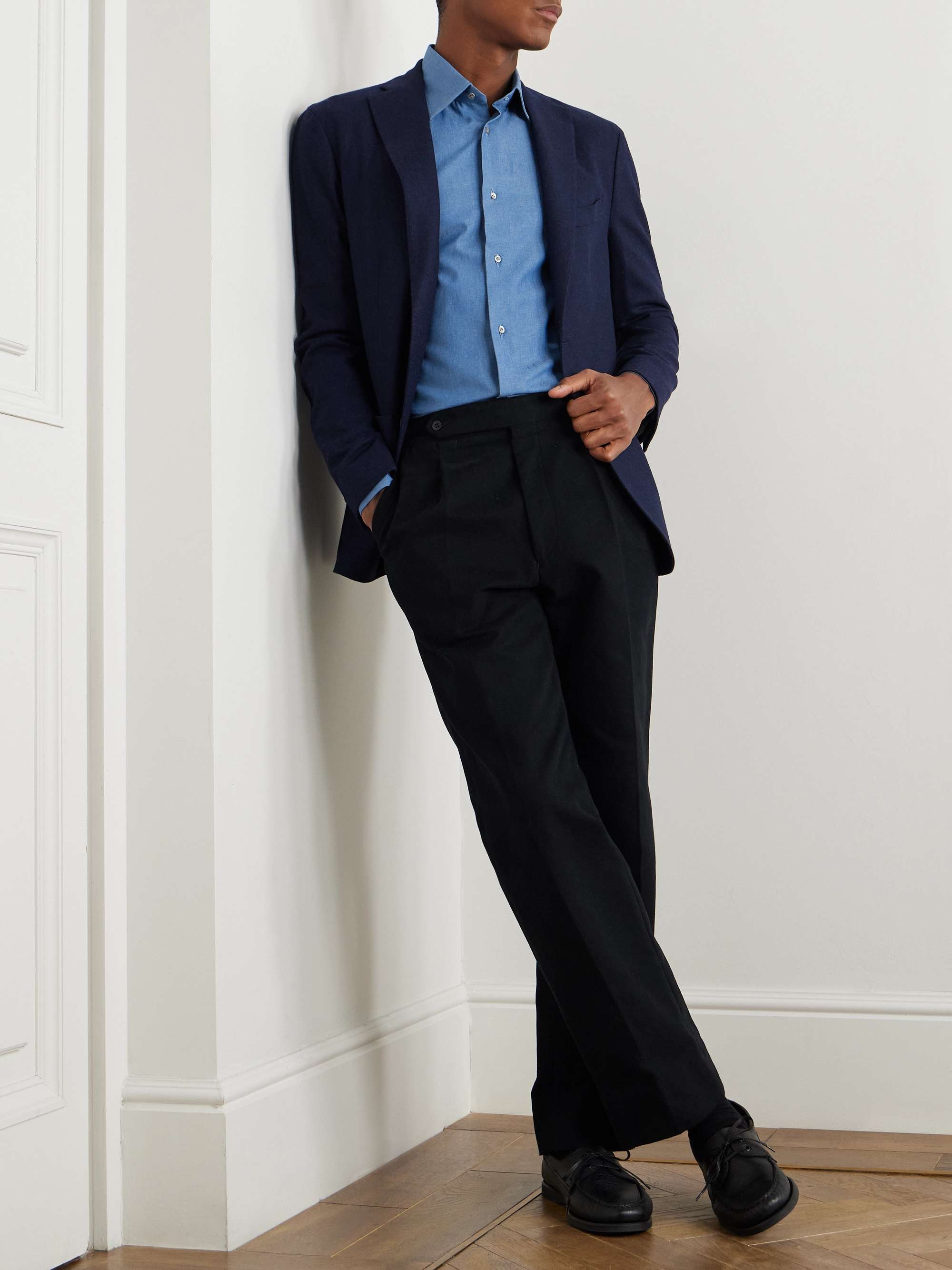 Brushed Cotton-Chambray Shirt view