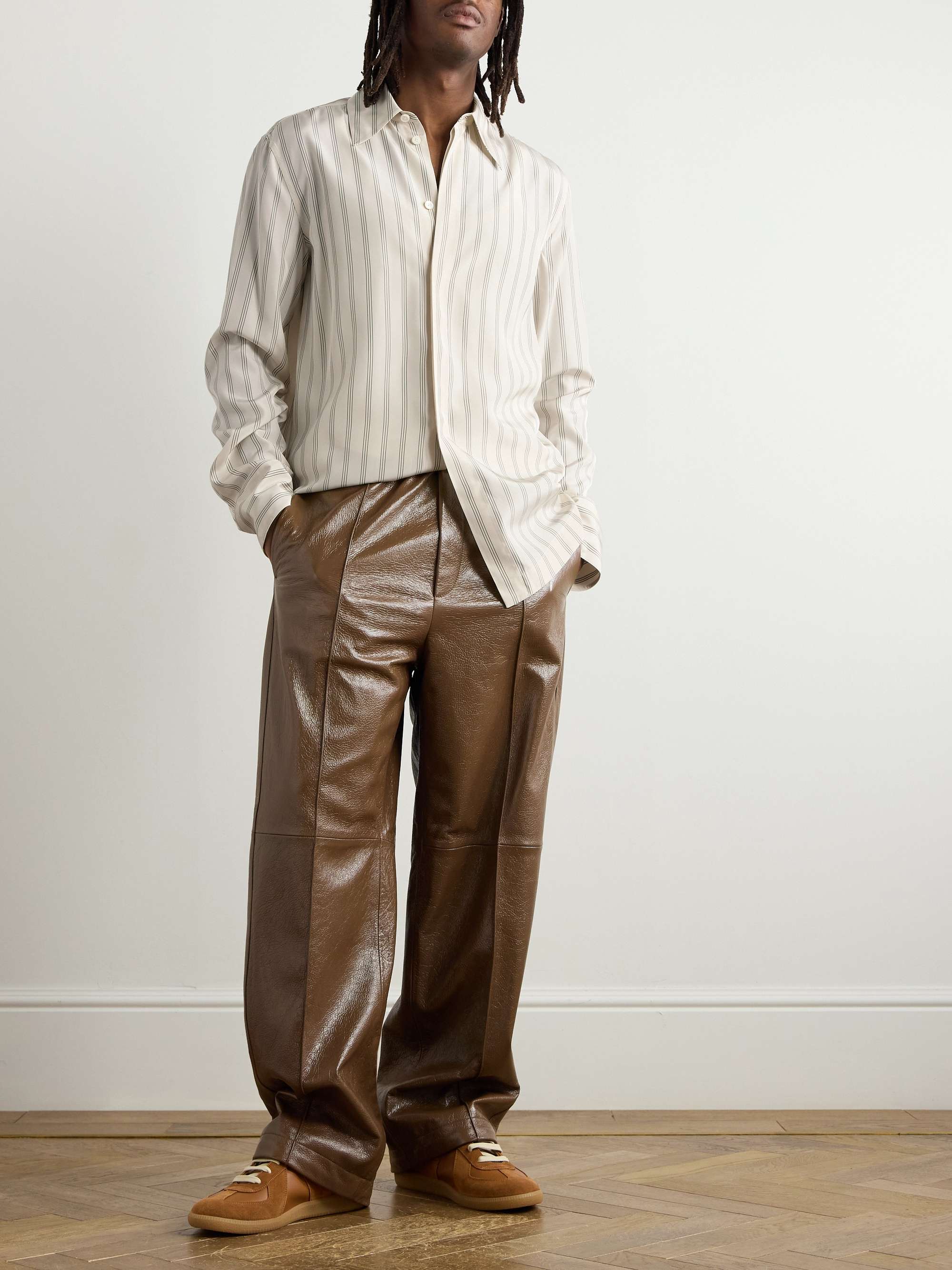 Striped Satin Shirt view