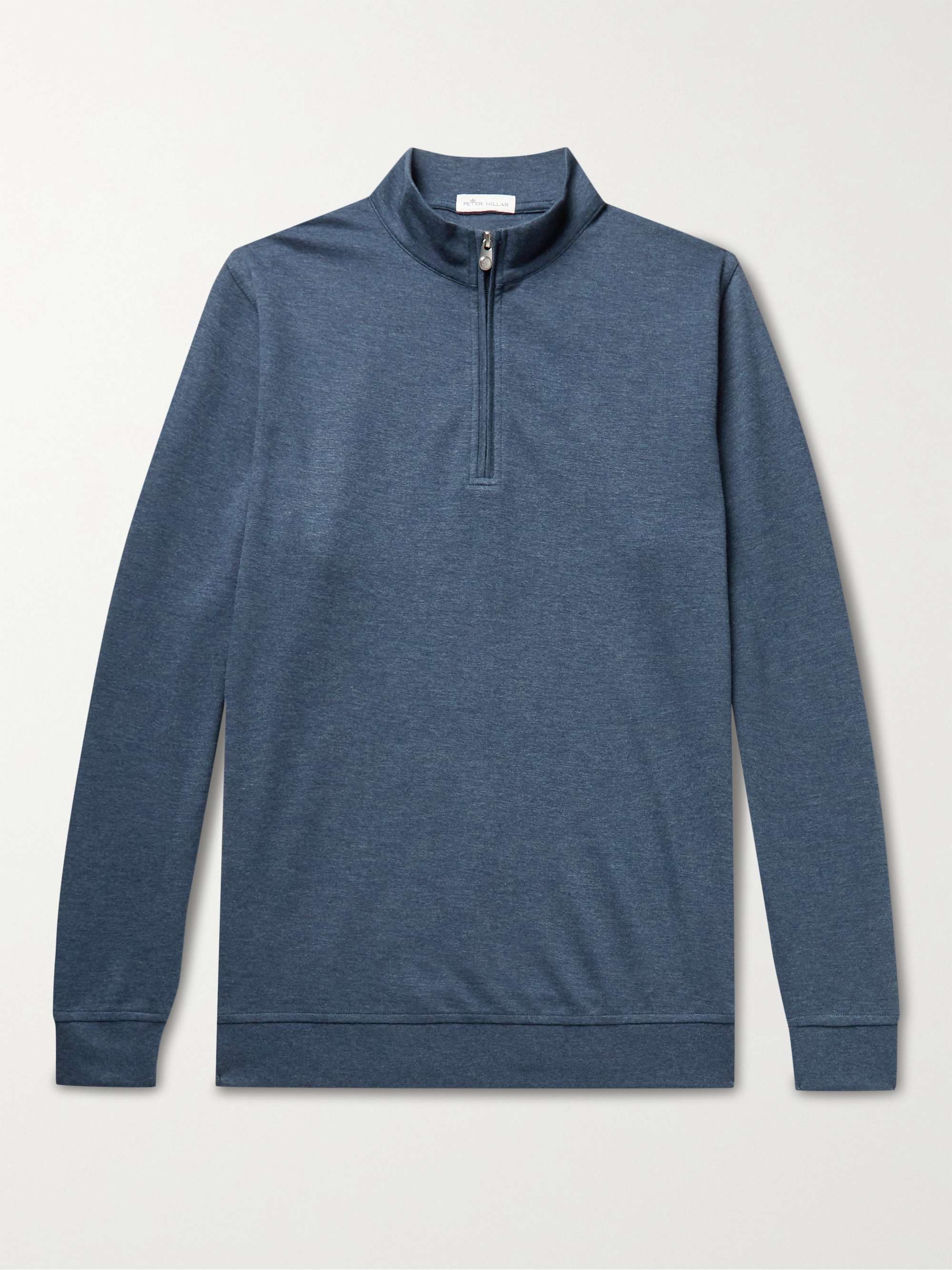 Crown Stretch Cotton and Modal-Blend Half-Zip Sweatshirt hero visual