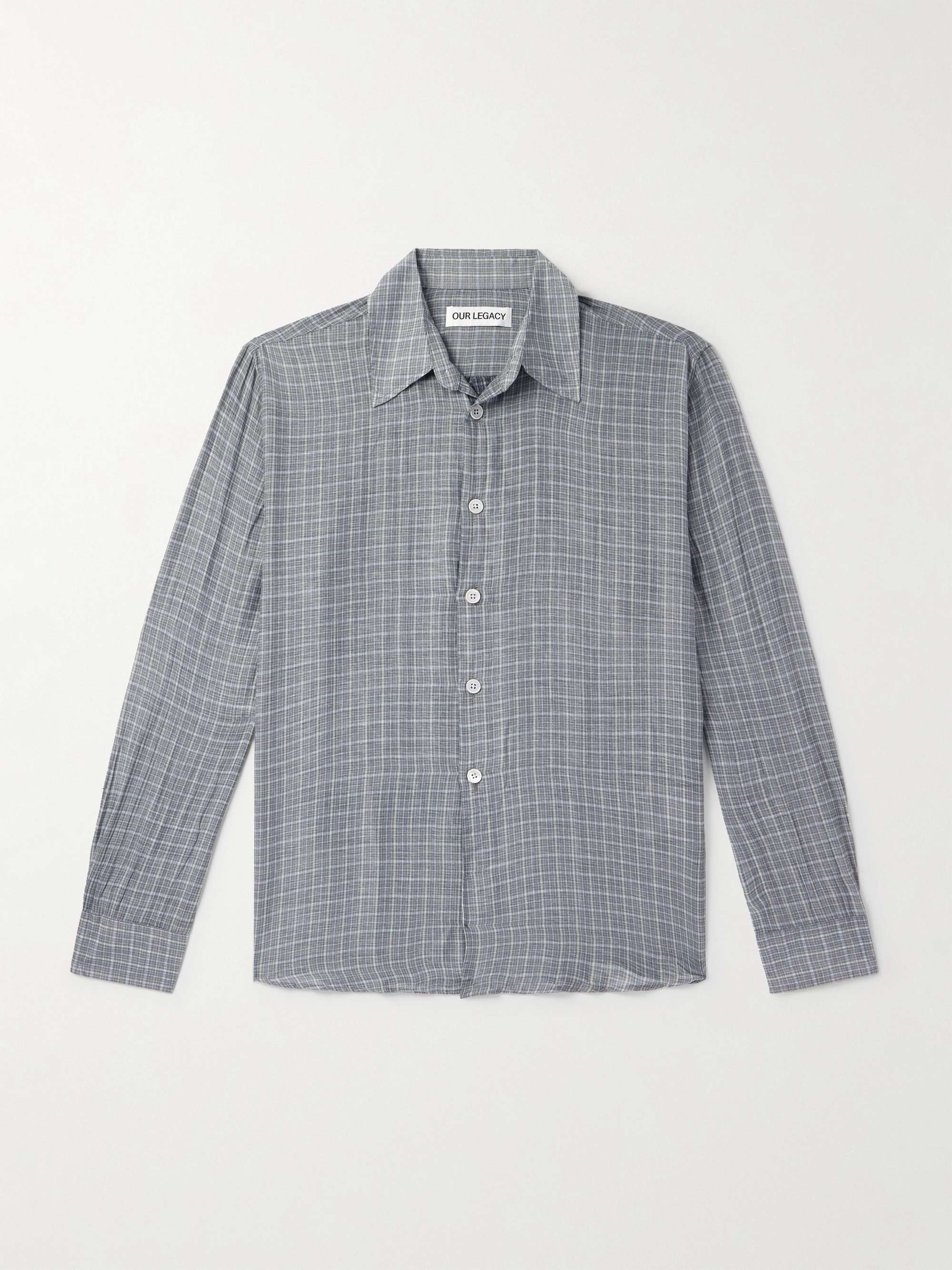 Beyond Checked Cotton and Silk-Blend Shirt hero visual