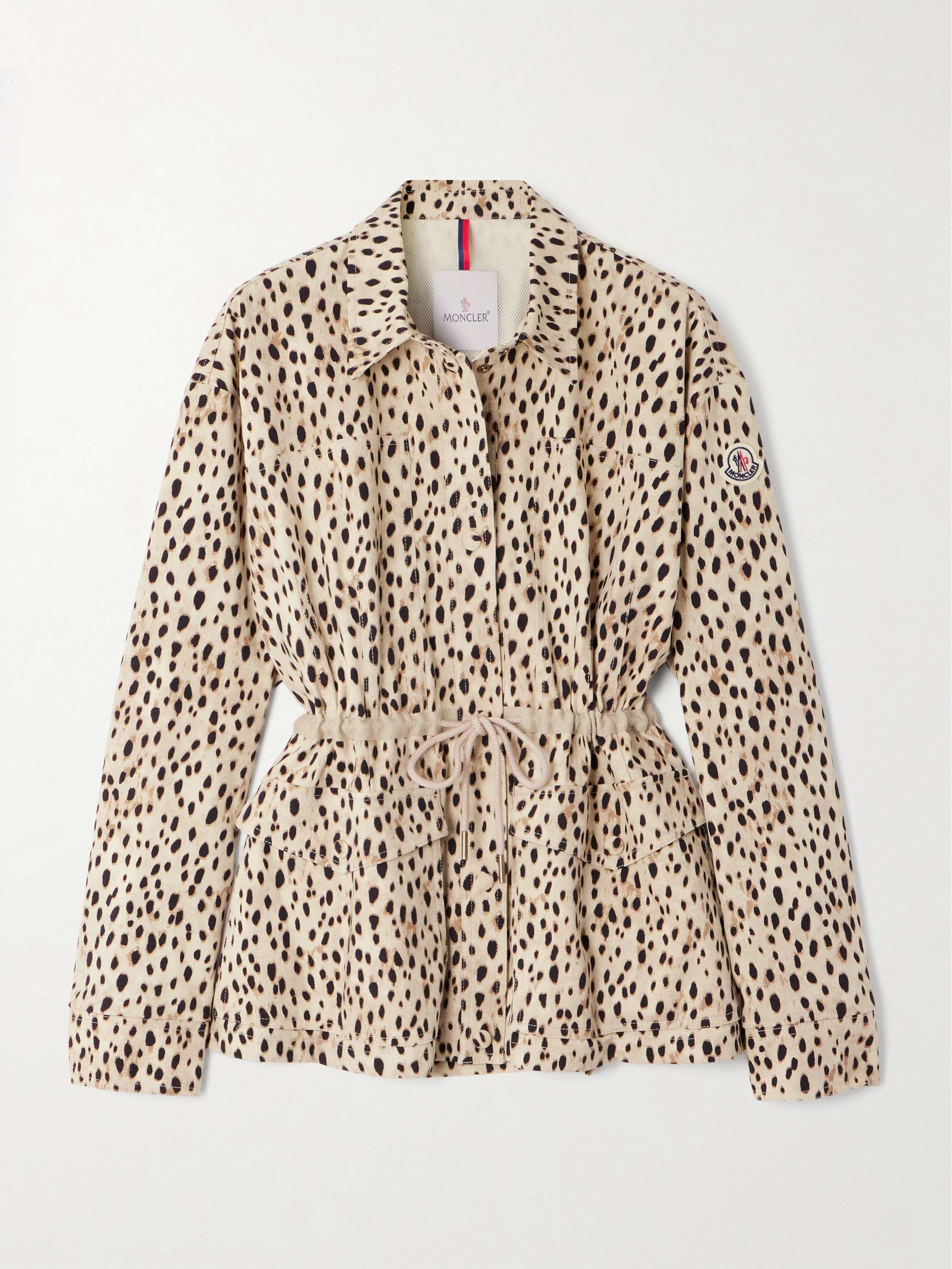 Saulon appliquéd animal-print cotton-blend canvas jacket hero visual